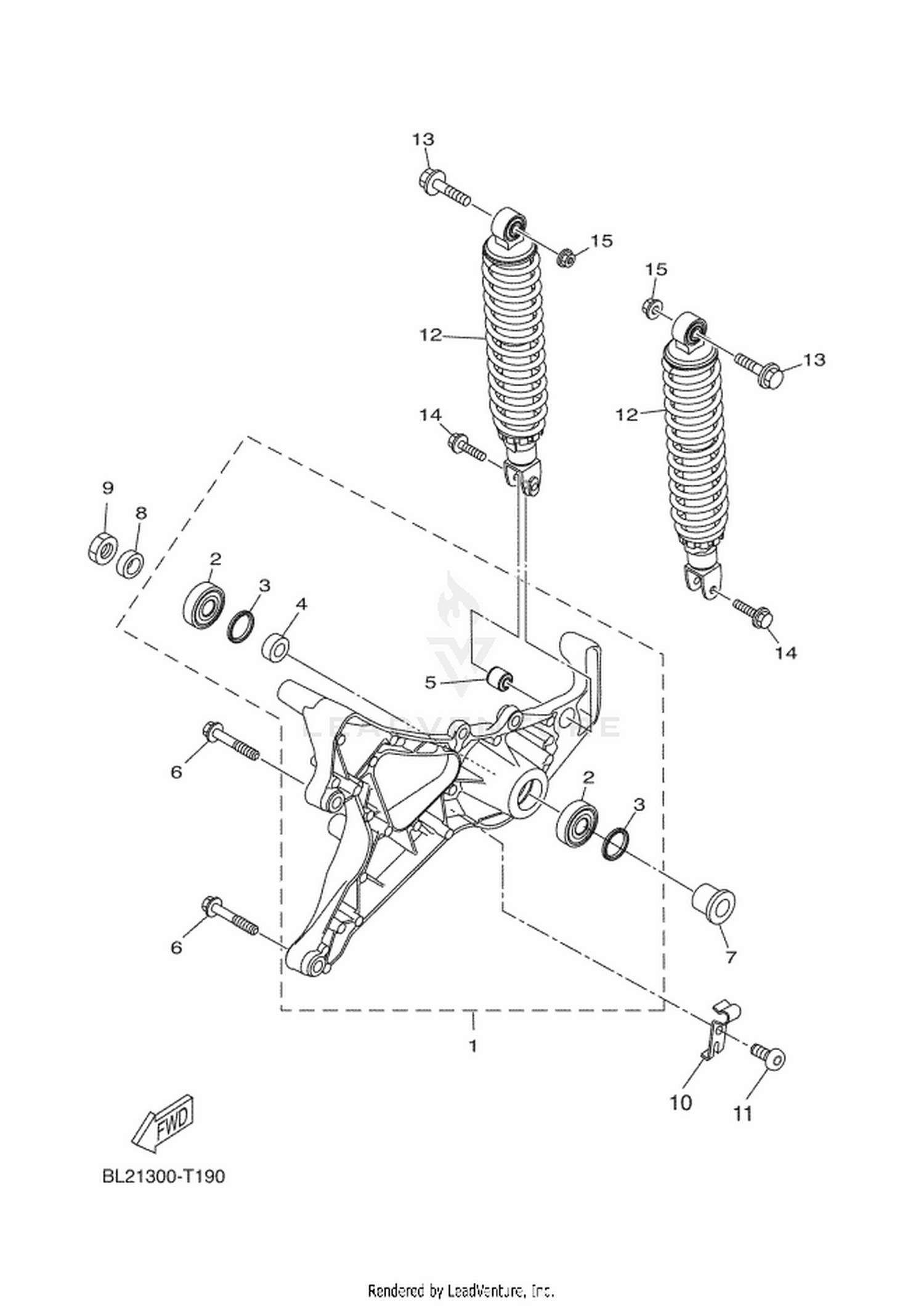 19 REAR ARM  SUSPENSION