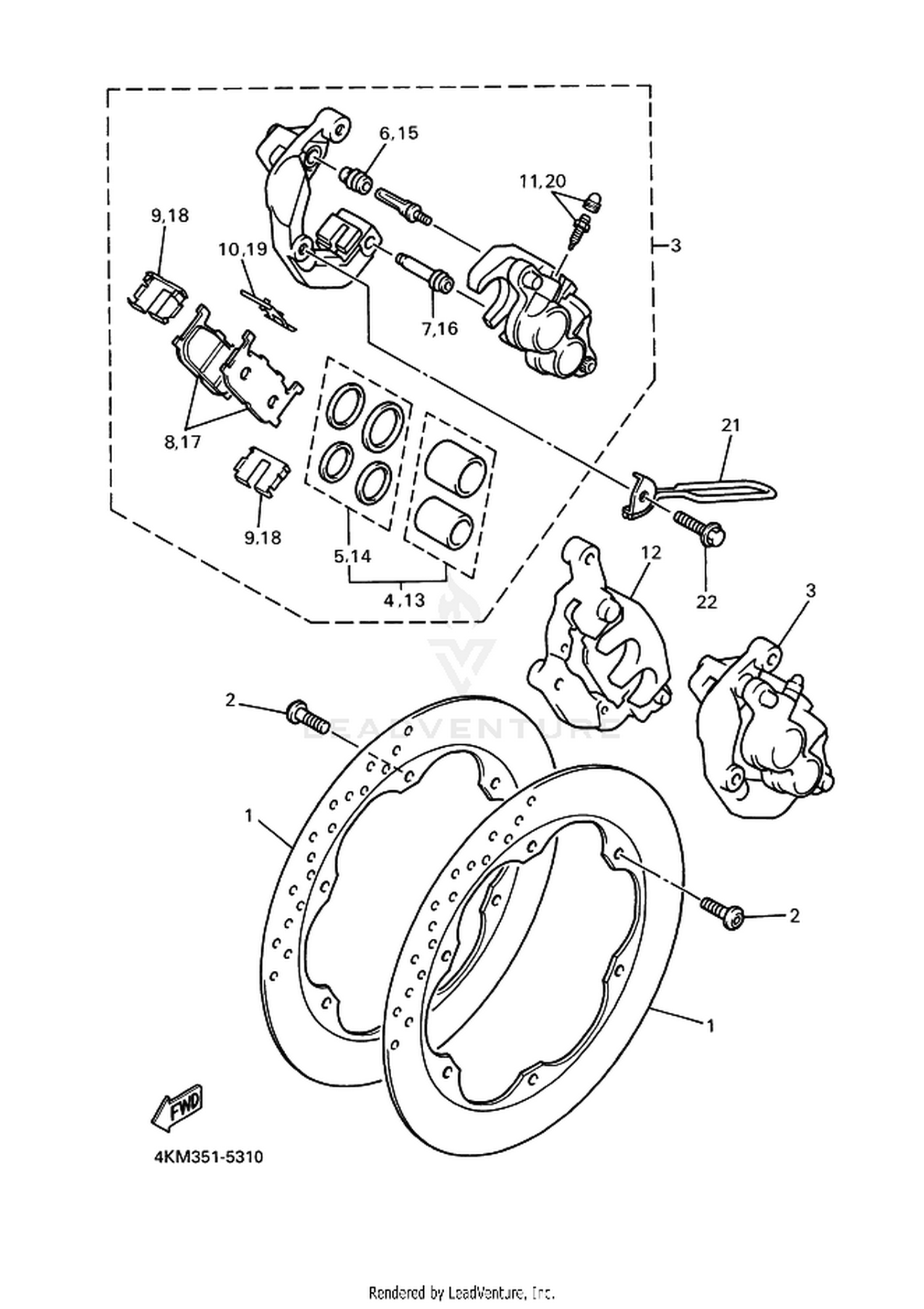 31 FRONT BRAKE CALIPER