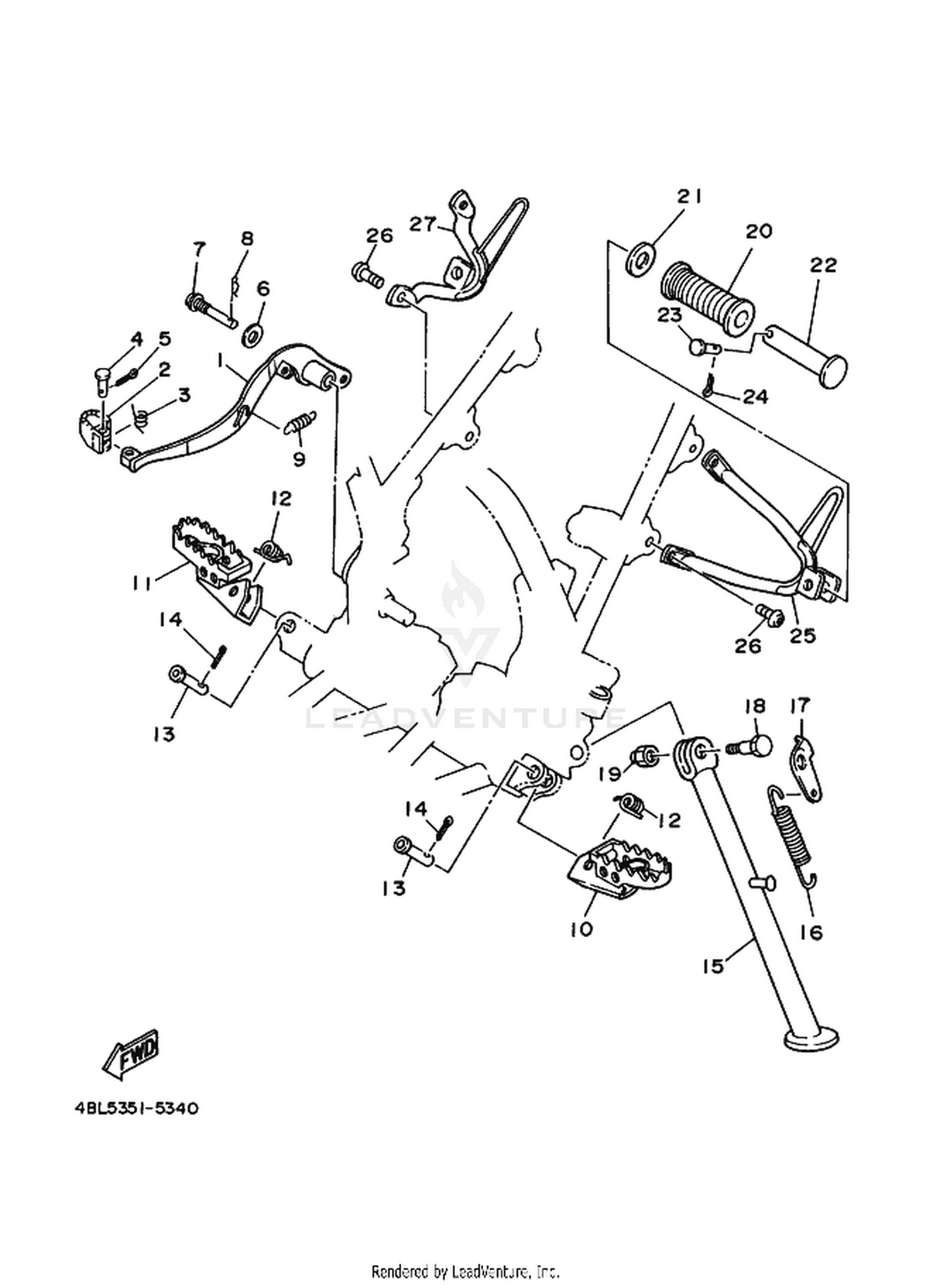 33 STAND  FOOTREST