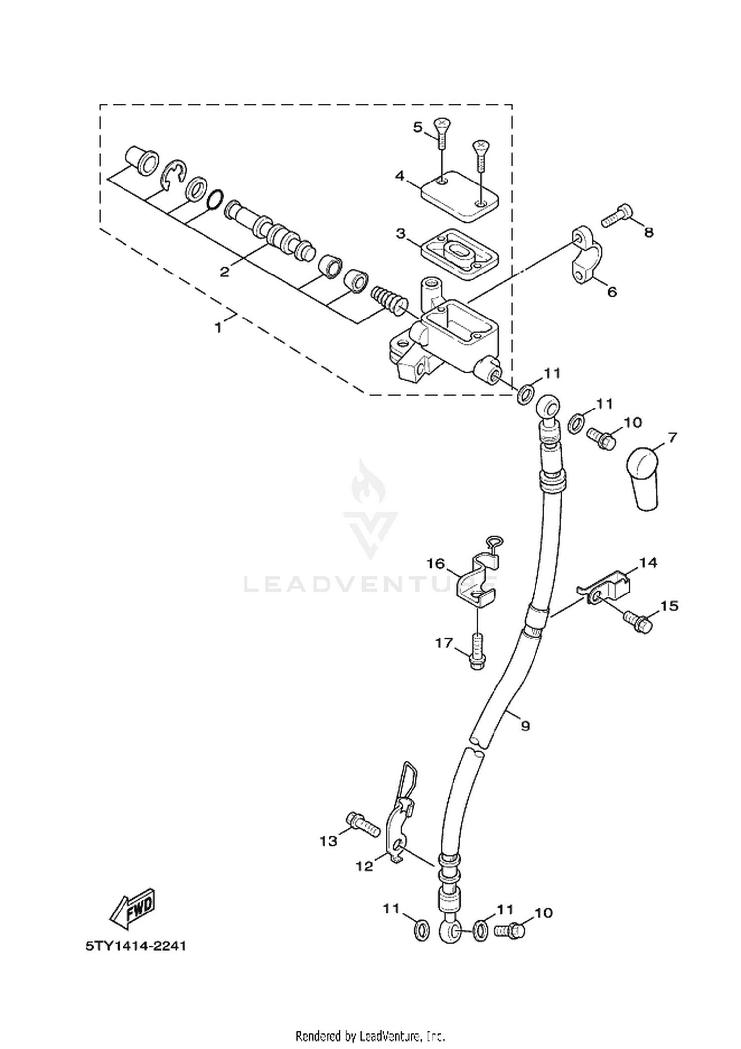 24 FRONT MASTER CYLINDER