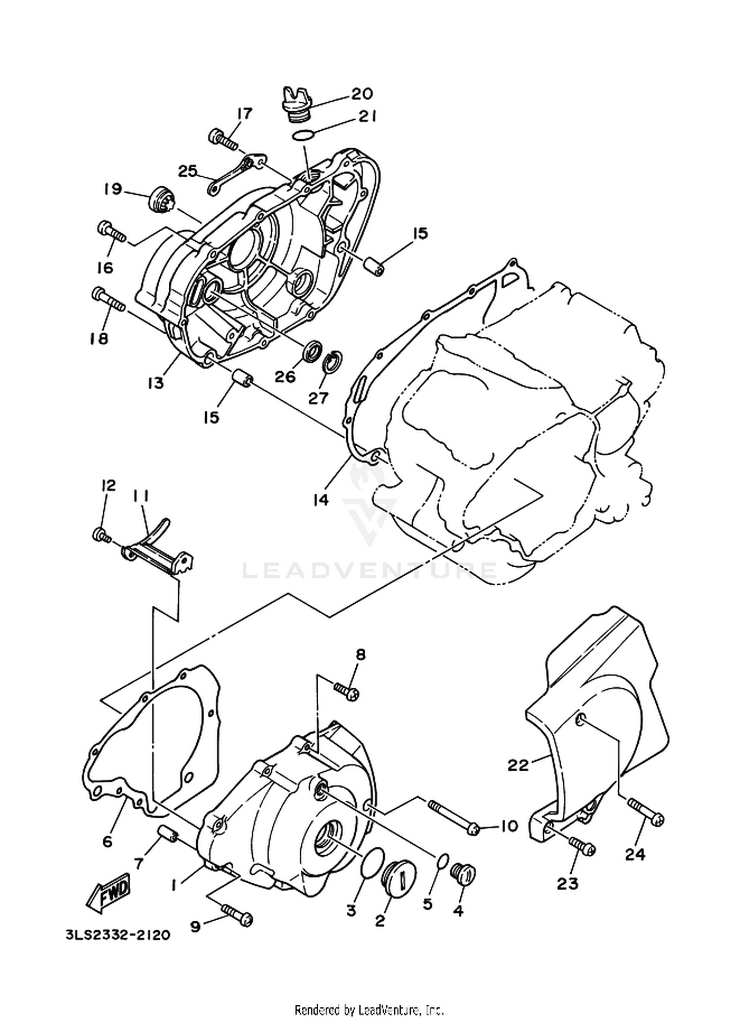 12 CRANKCASE COVER 1