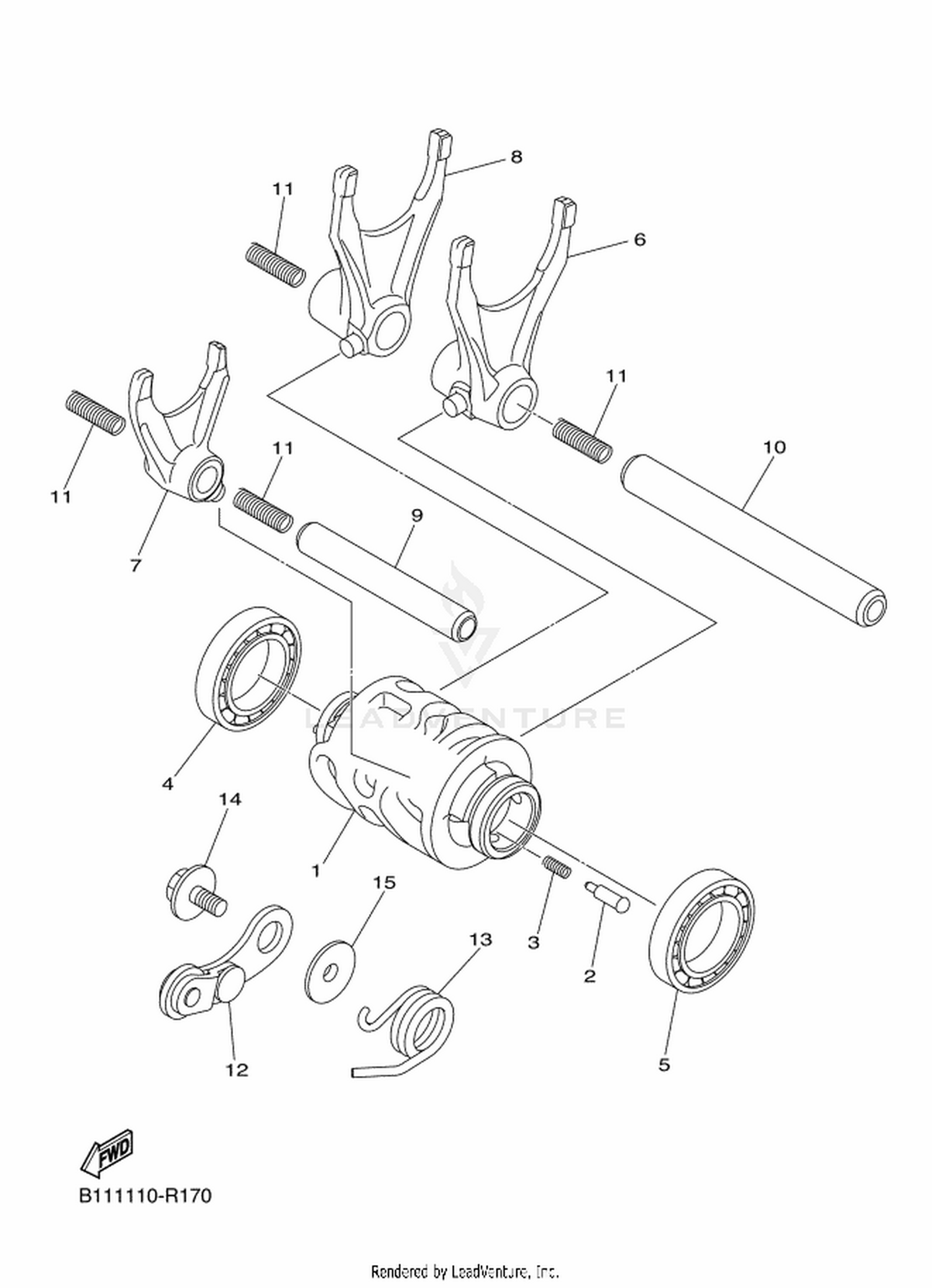17 SHIFT CAM  FORK