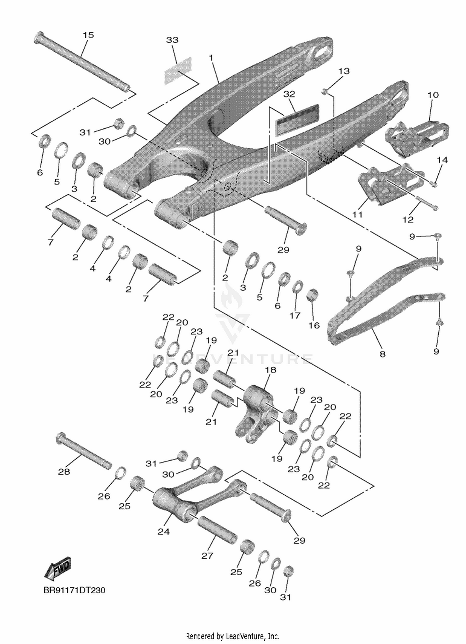 24 REAR ARM