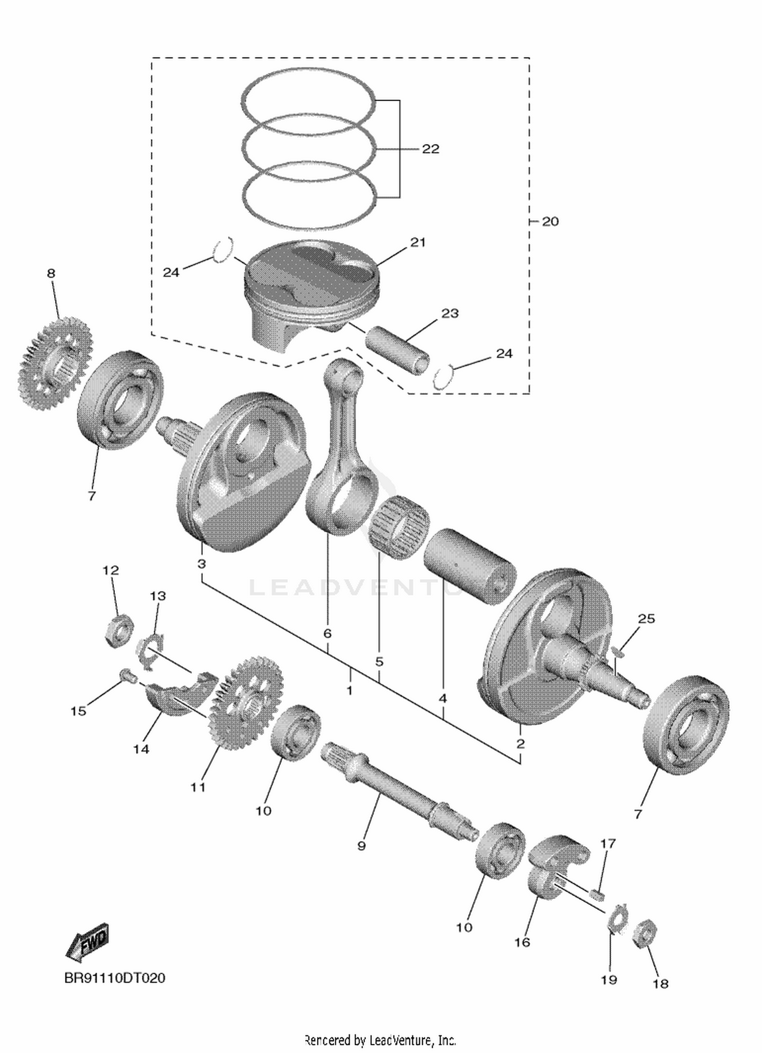 02 CRANKSHAFT  PISTON