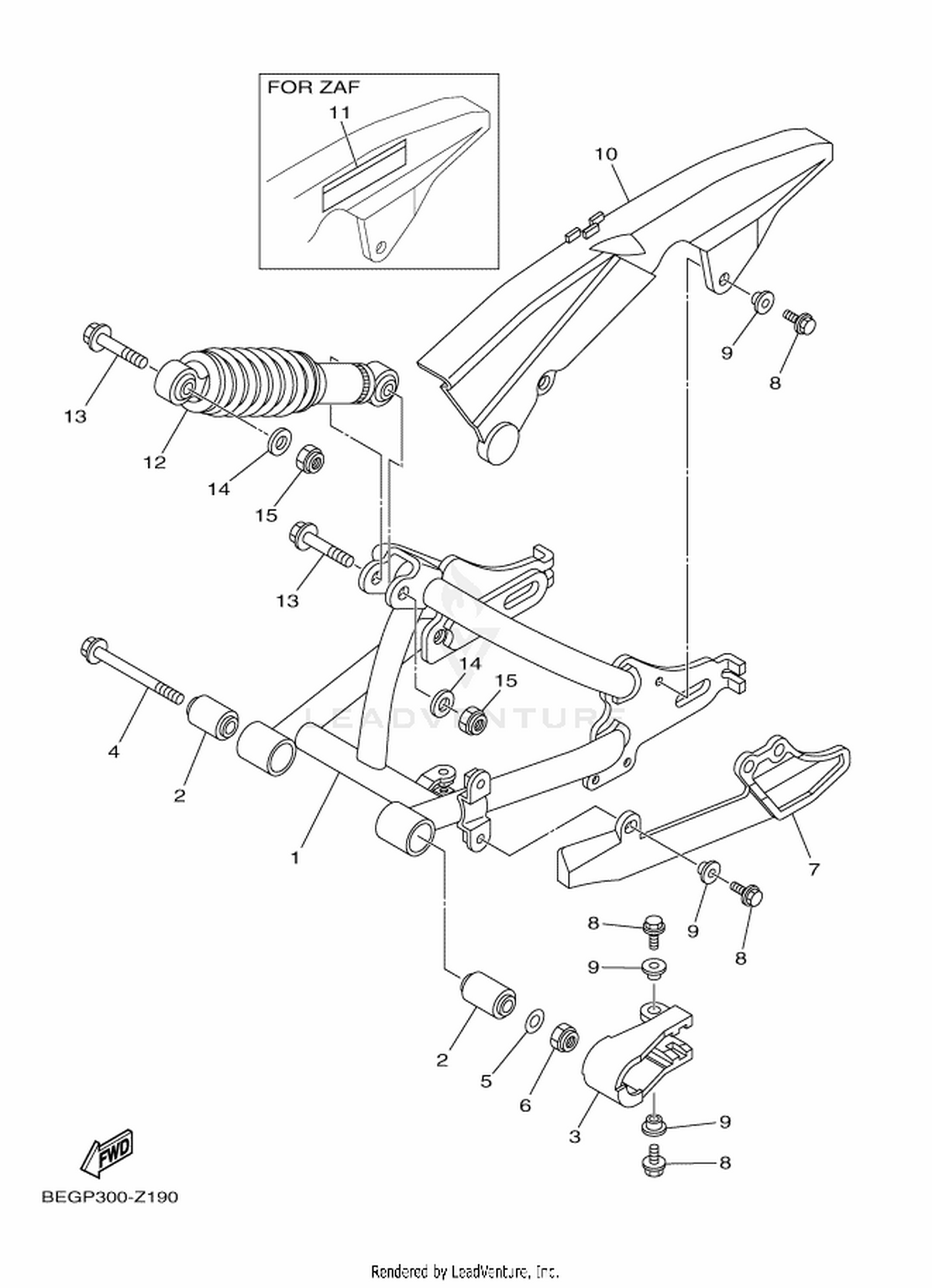 19 REAR ARM & SUSPENSION