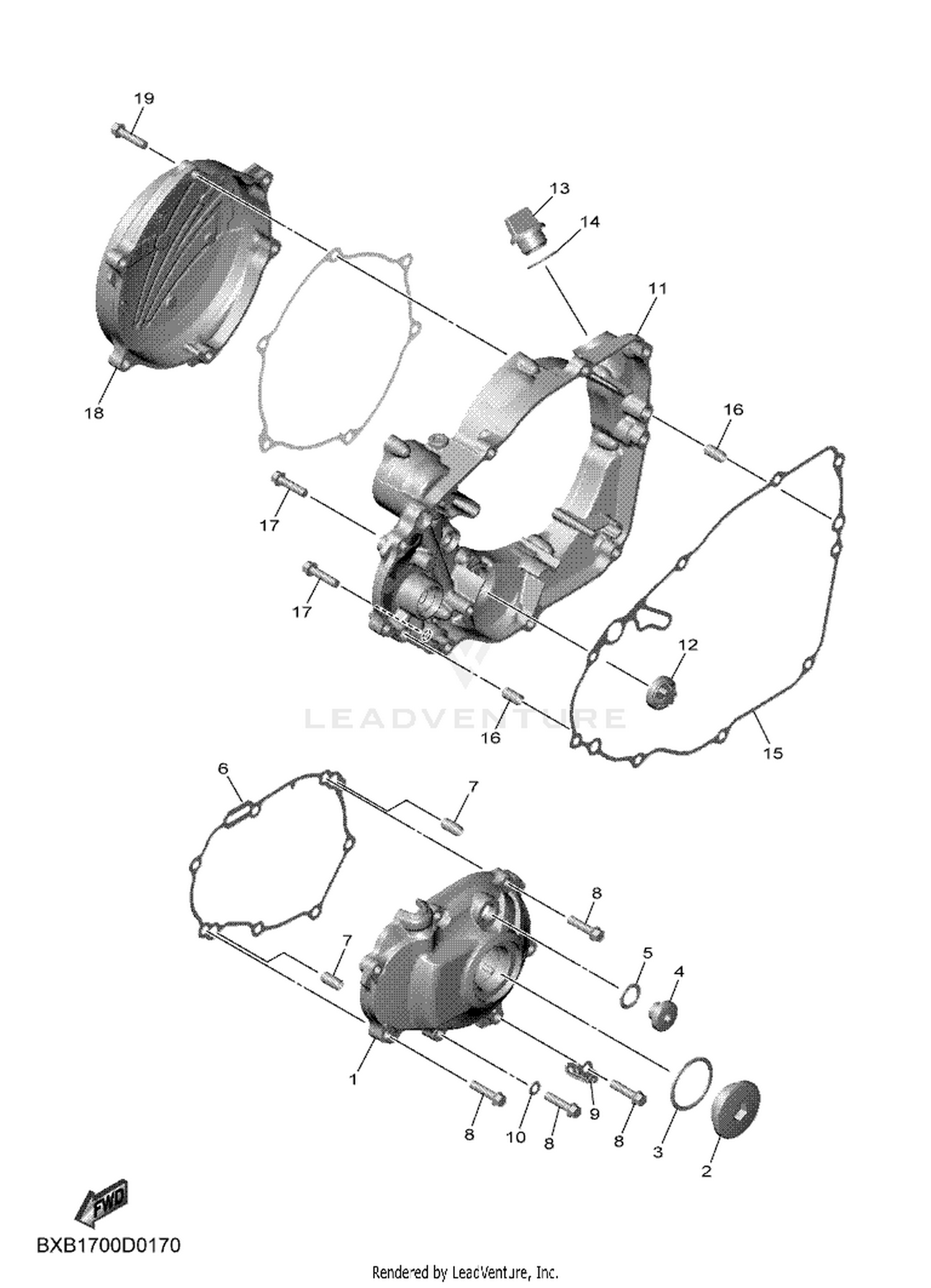 17 CRANKCASE COVER 1