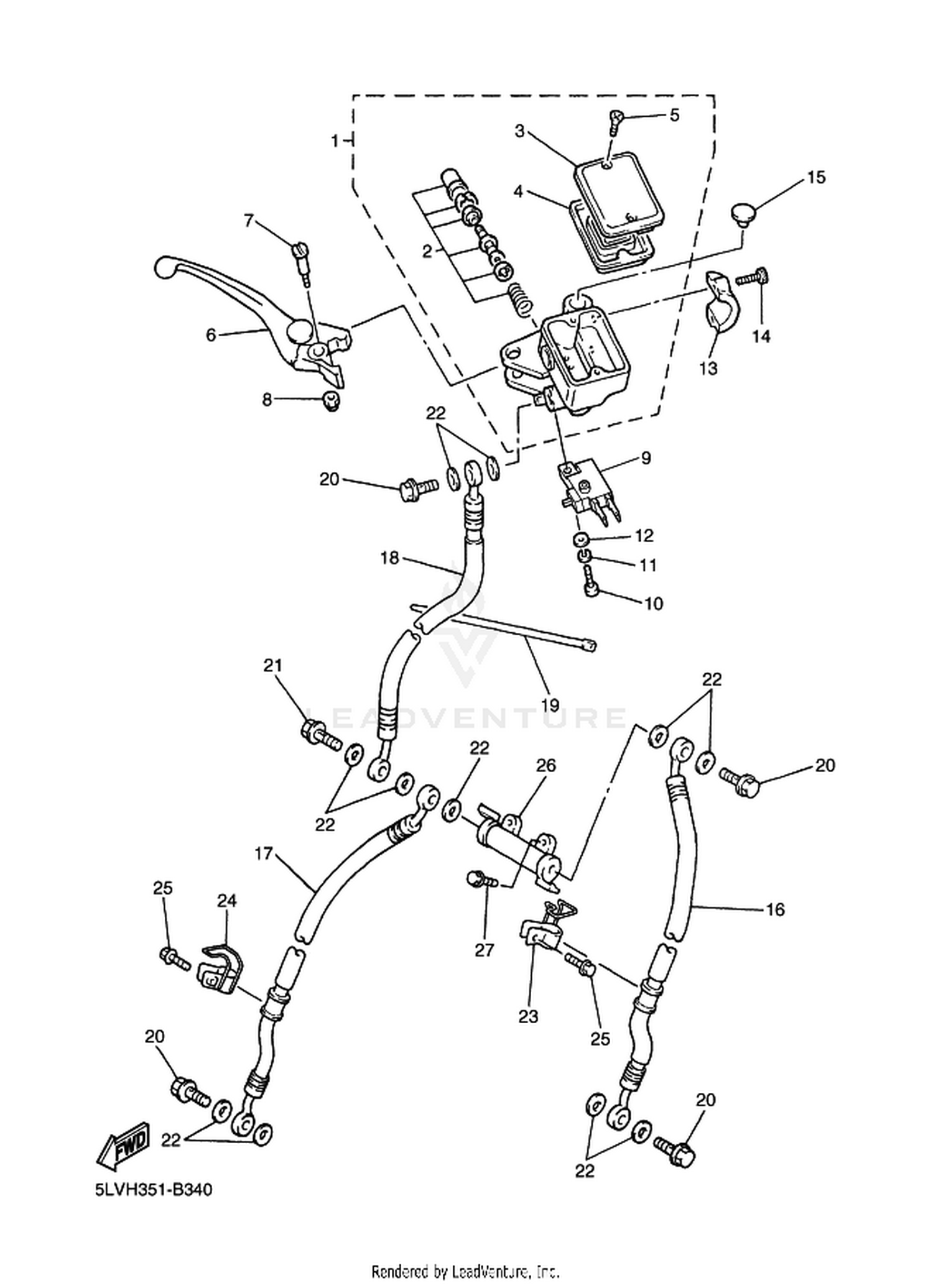 34 FRONT MASTER CYLINDER