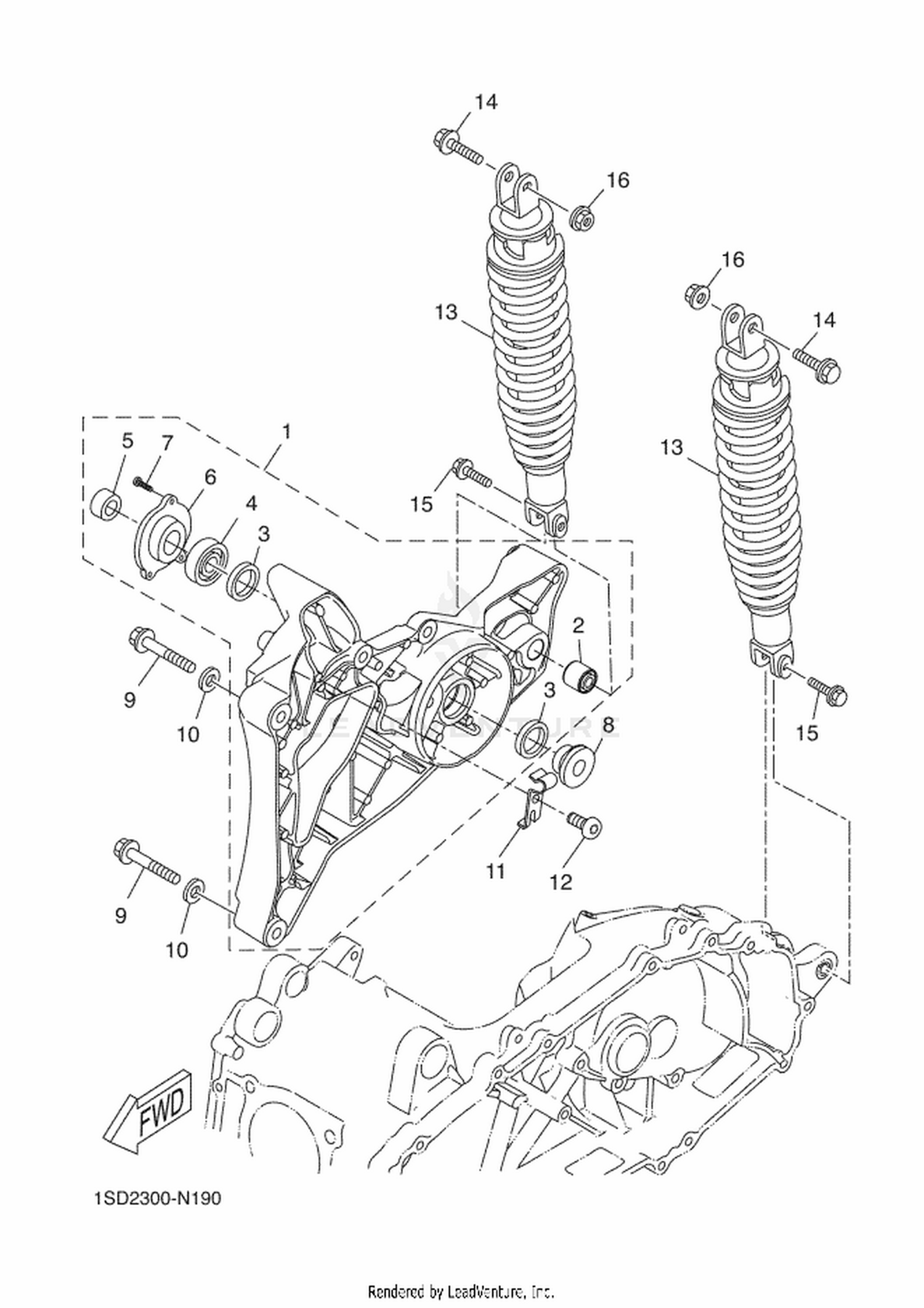 19 REAR ARM  SUSPENSION