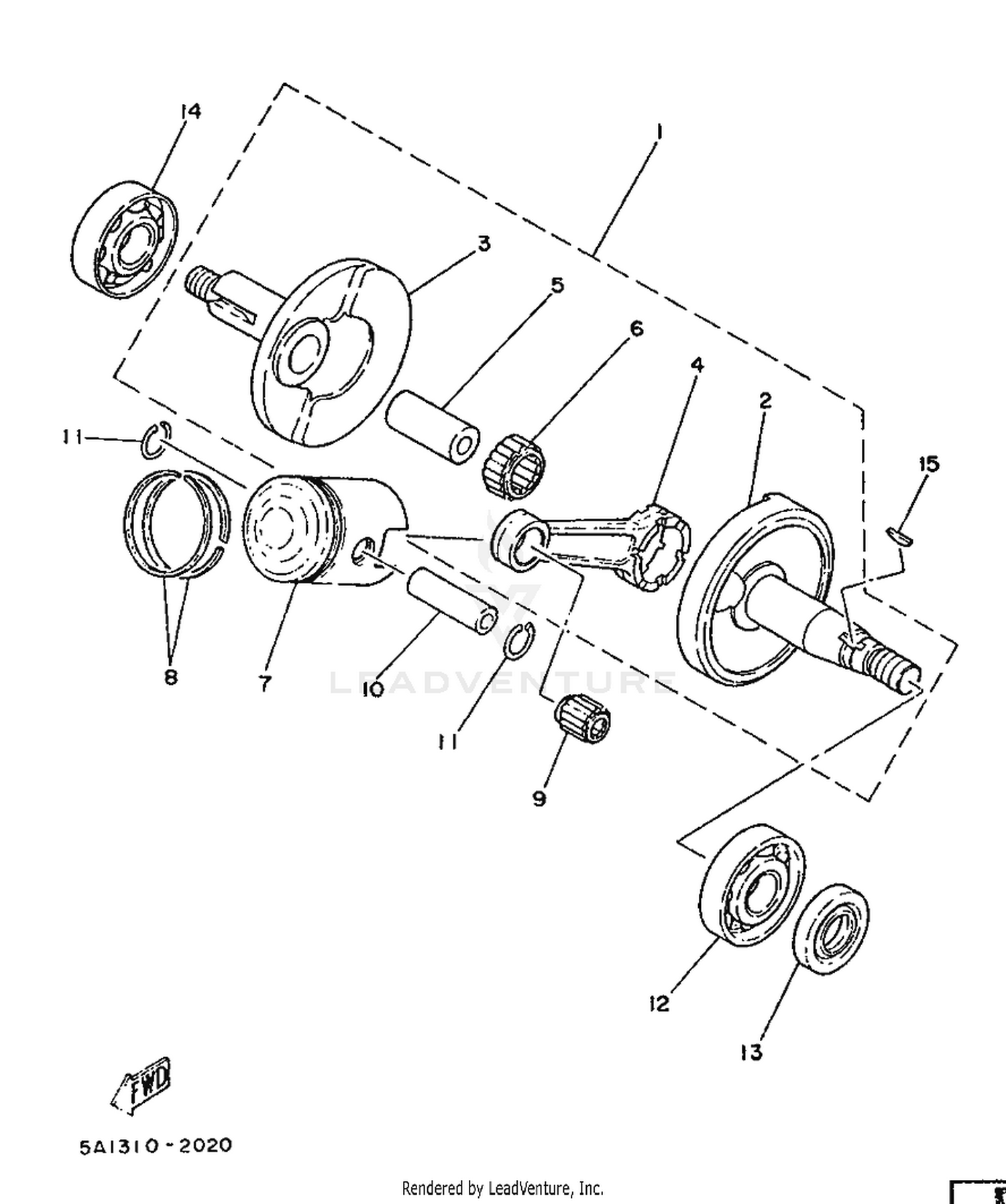 02 CRANKSHAFT  PISTON