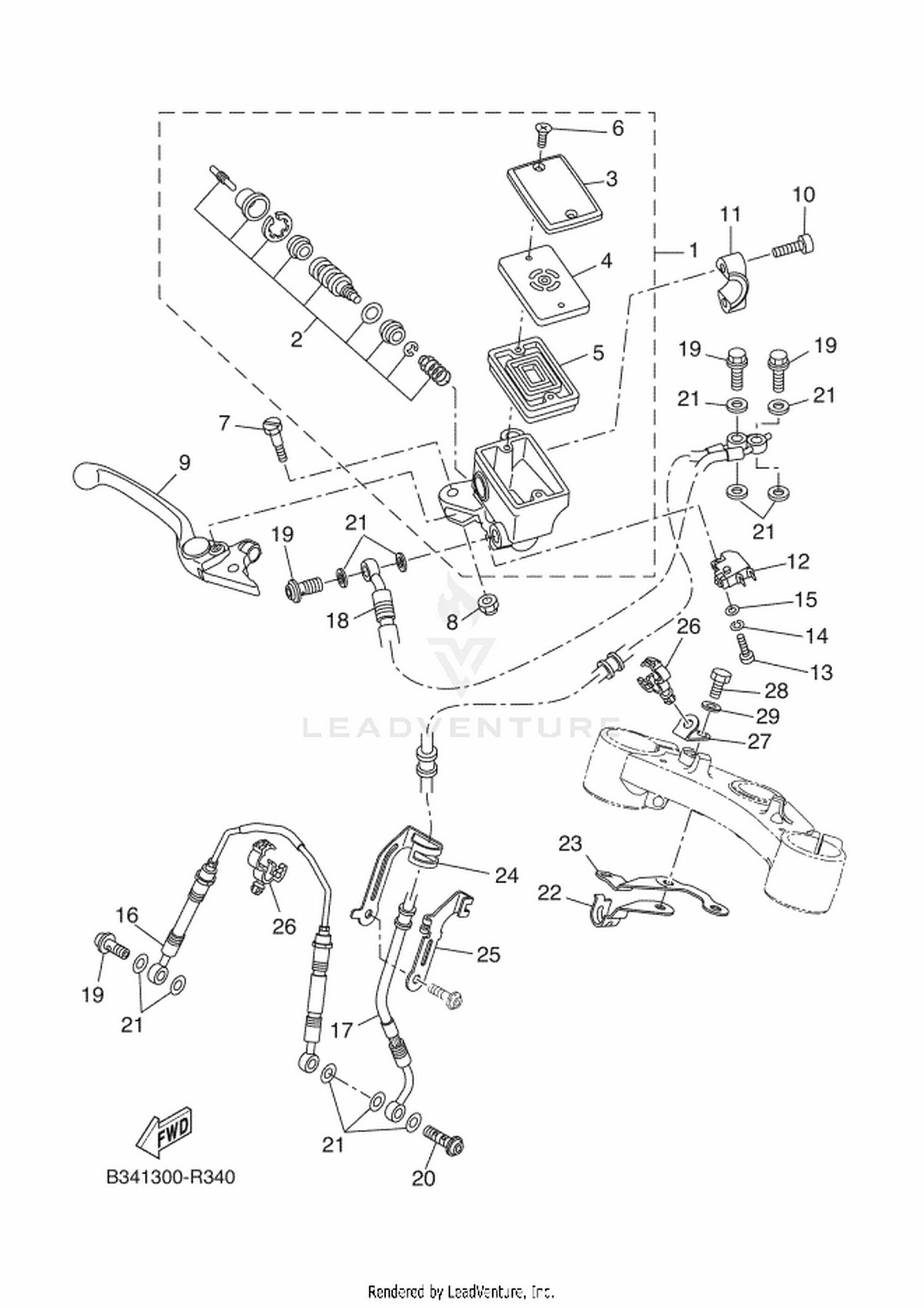 35 FRONT MASTER CYLINDER