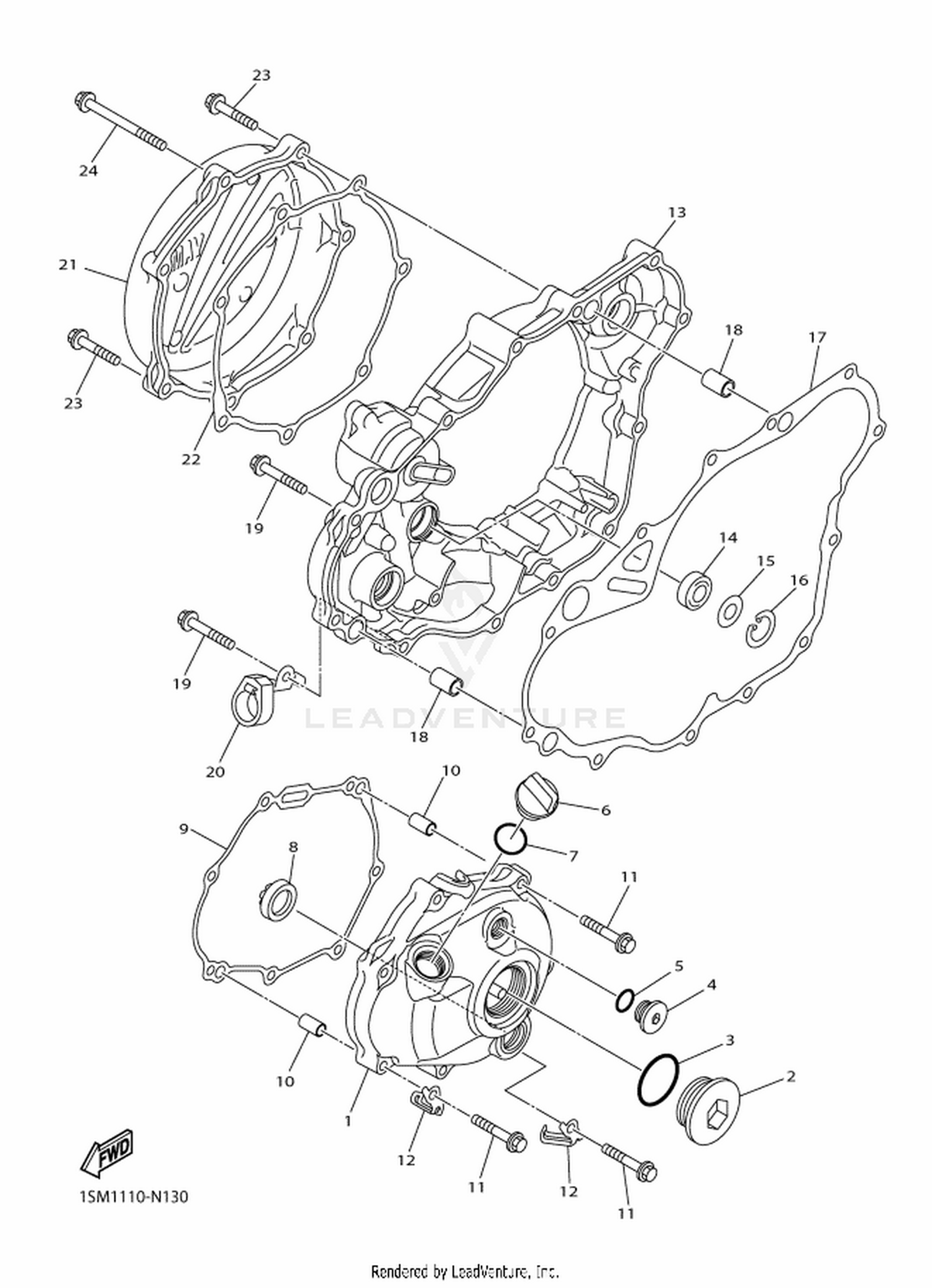 13 CRANKCASE COVER 1