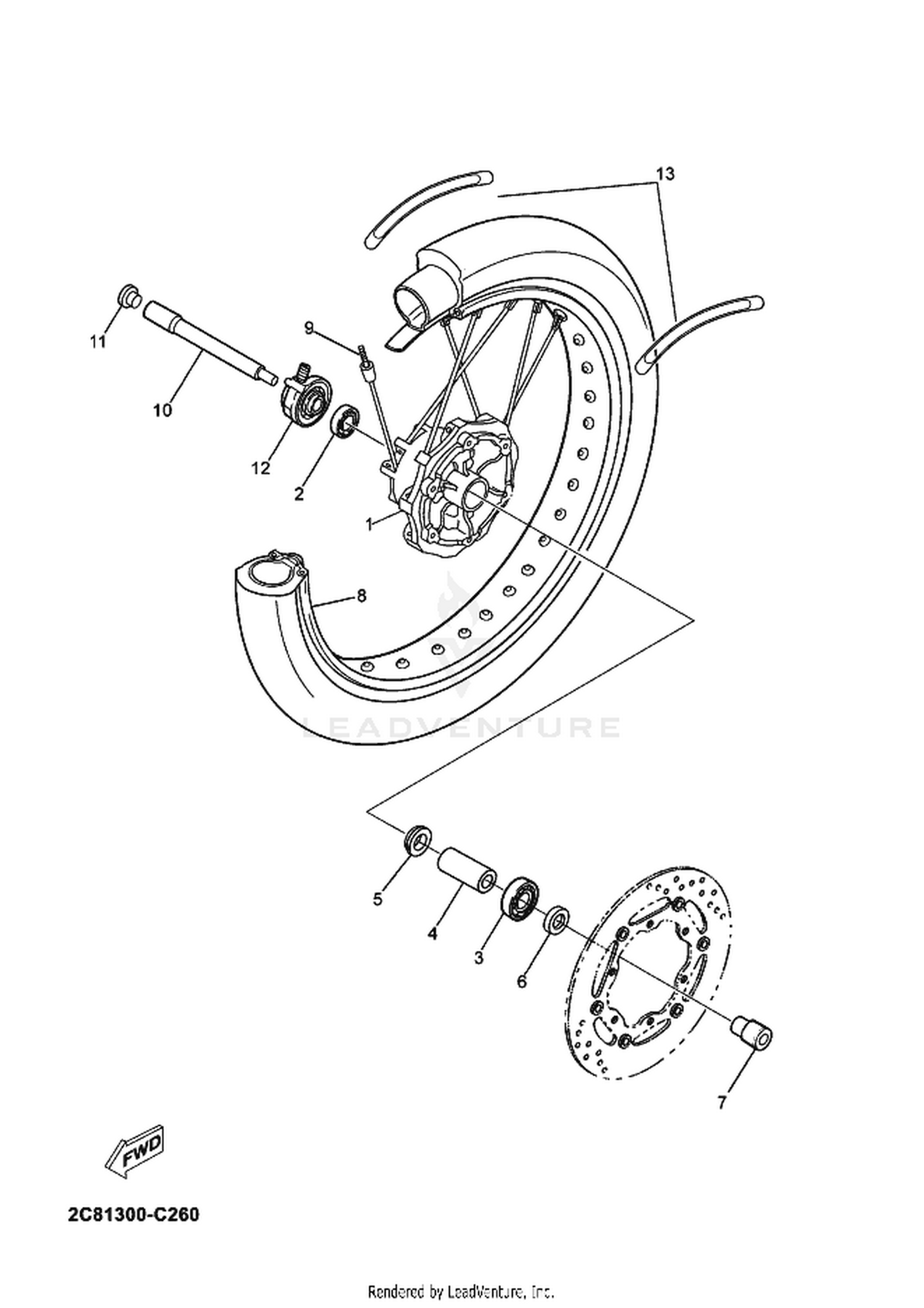 26 FRONT WHEEL