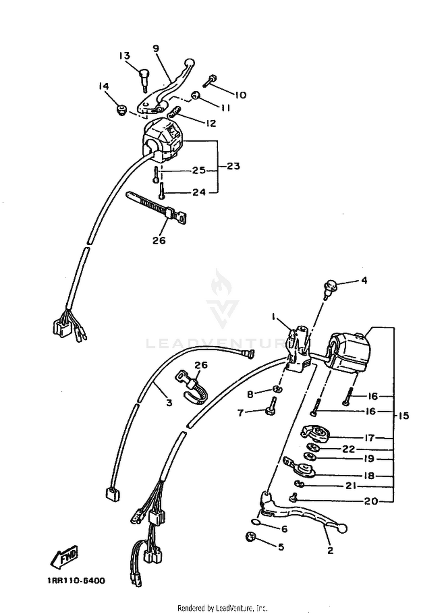 40 HANDLE SWITCH  LEVER