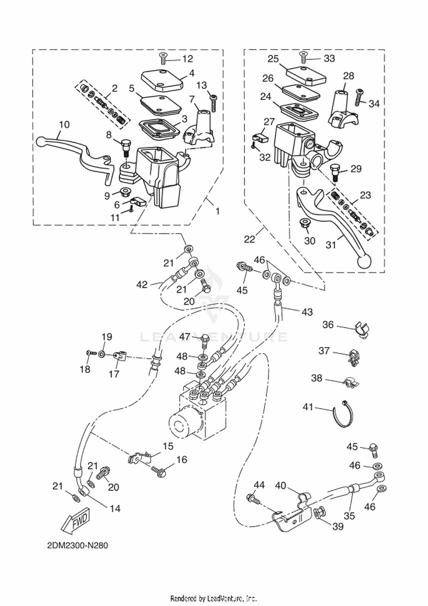 28 FRONT MASTER CYLINDER