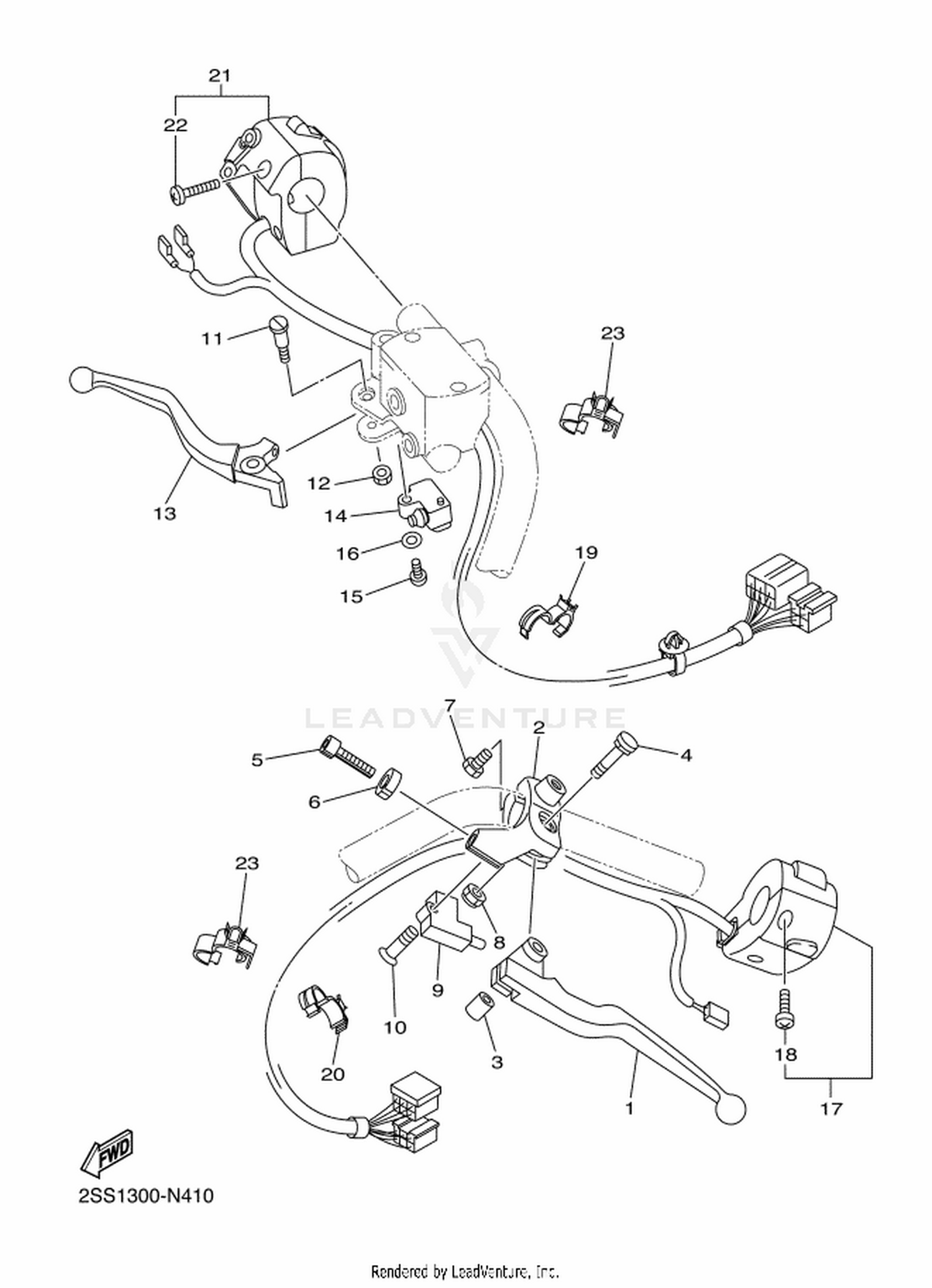 41 HANDLE SWITCH  LEVER