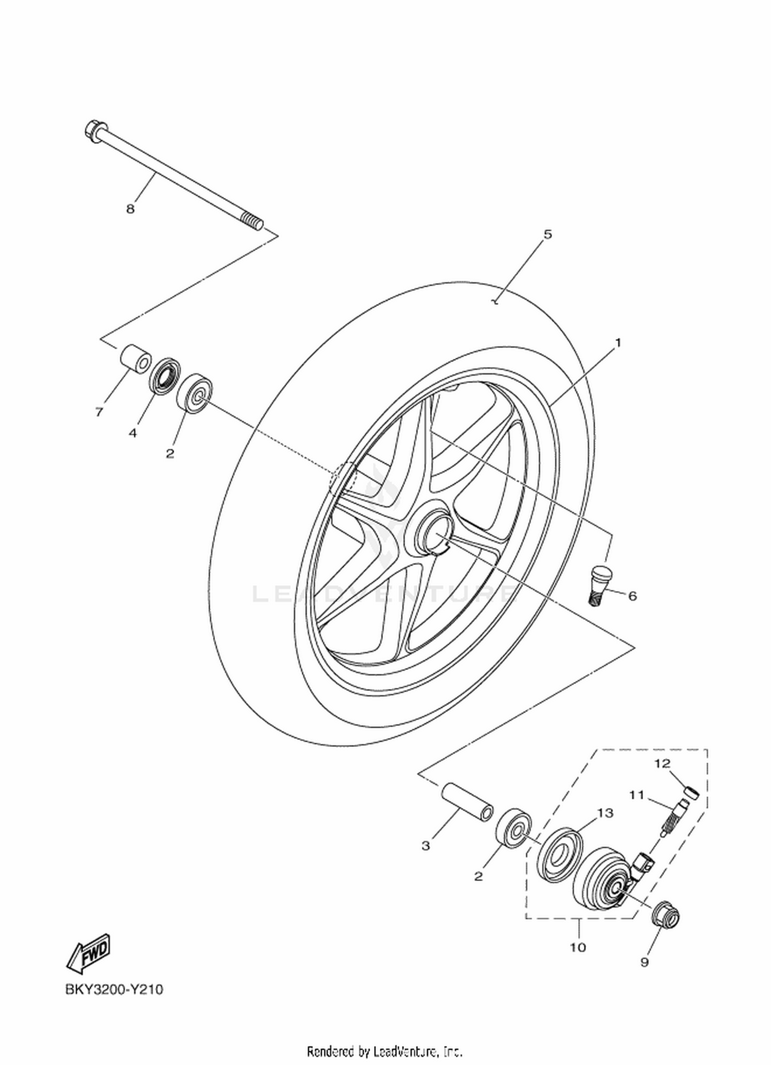 21 FRONT WHEEL