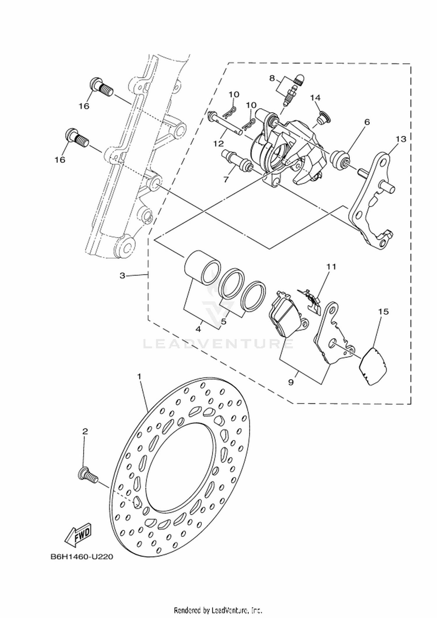 23 FRONT BRAKE CALIPER
