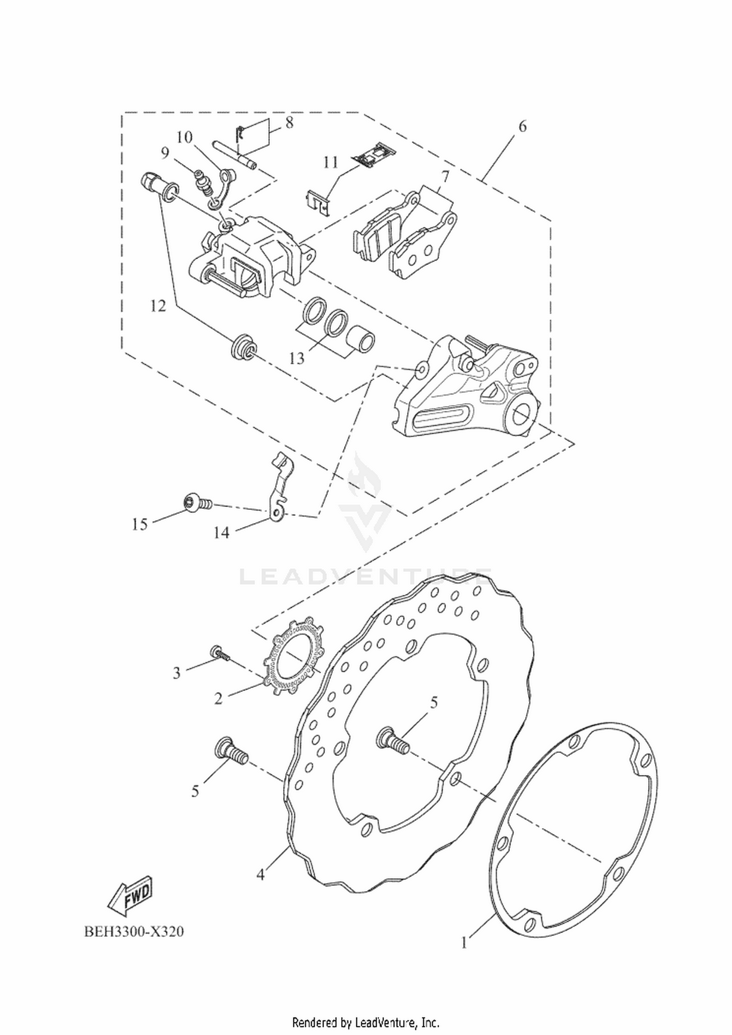 33 REAR BRAKE CALIPER
