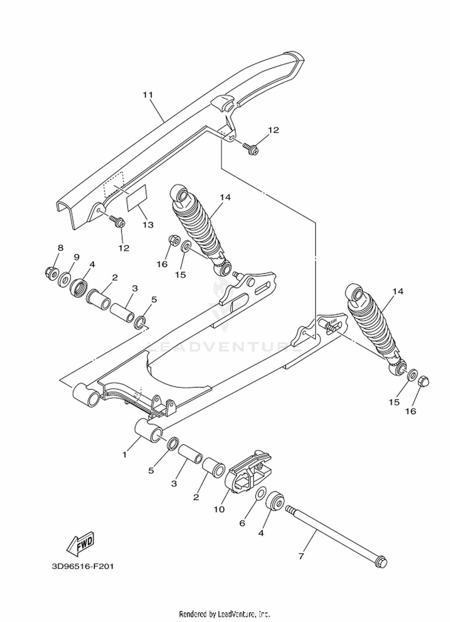 18 REAR ARM  SUSPENSION