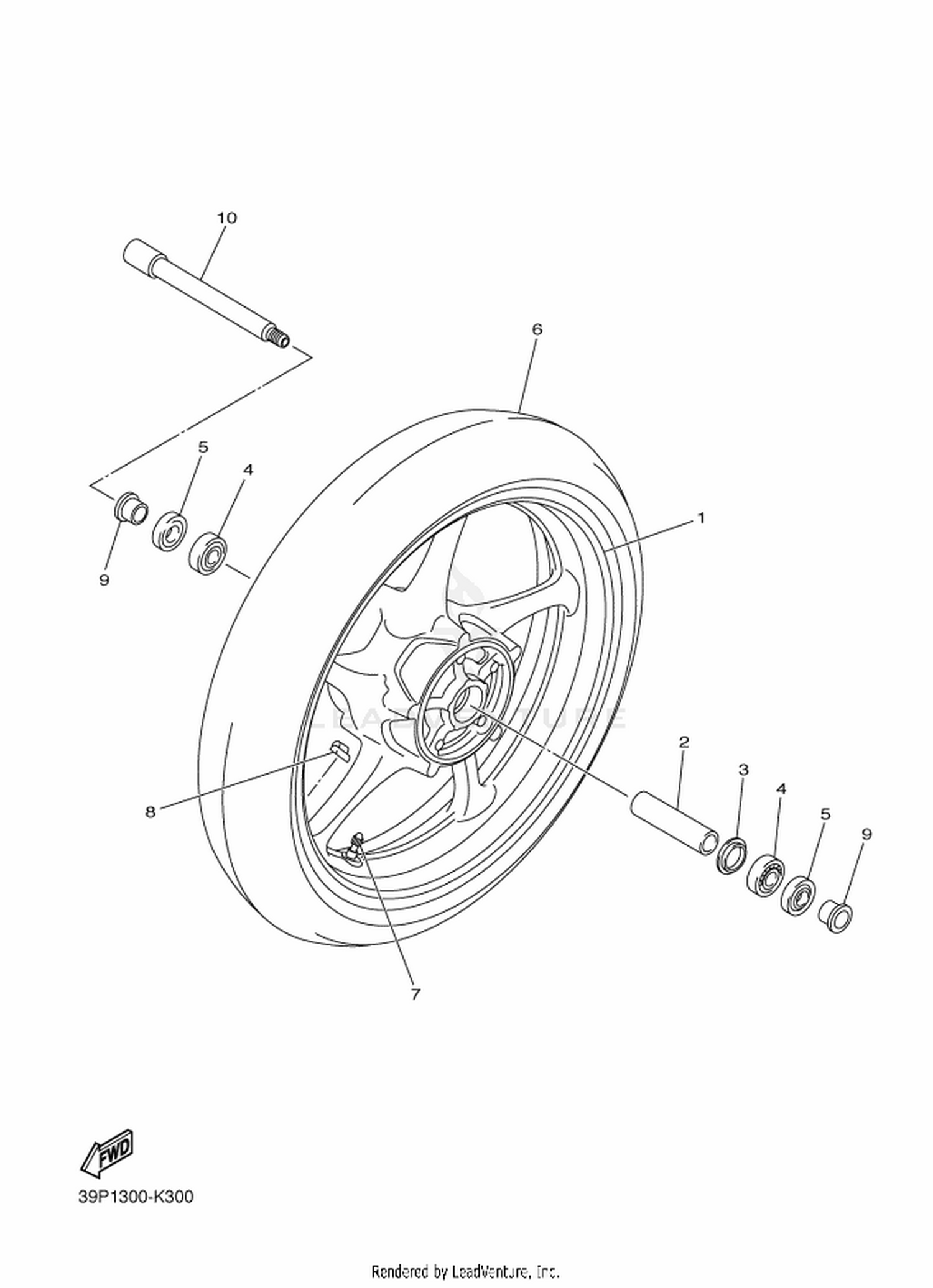30 FRONT WHEEL