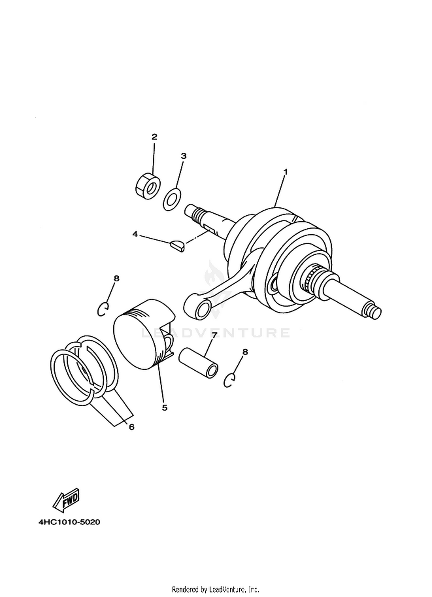02 CRANKSHAFT  PISTON