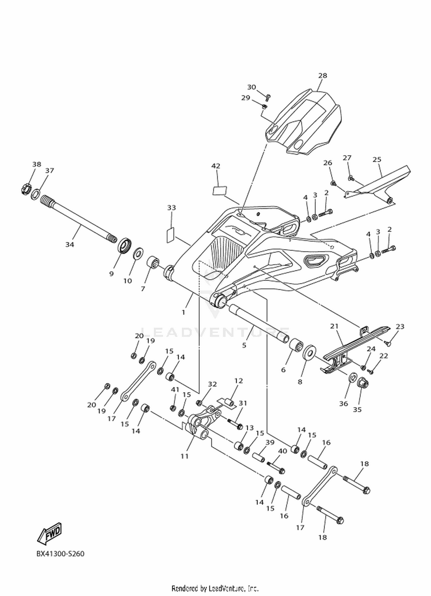 26 REAR ARM