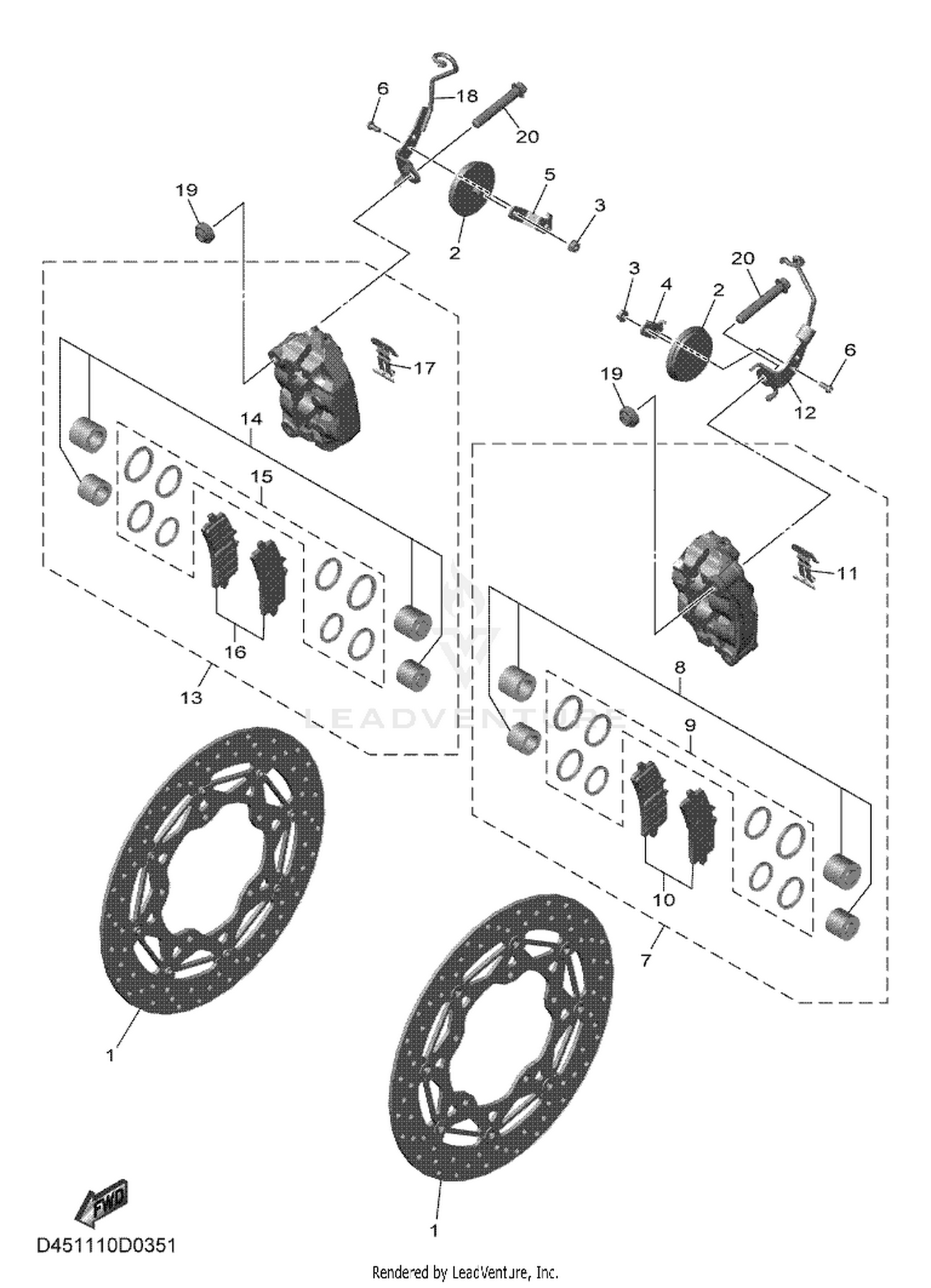 34 FRONT BRAKE CALIPER