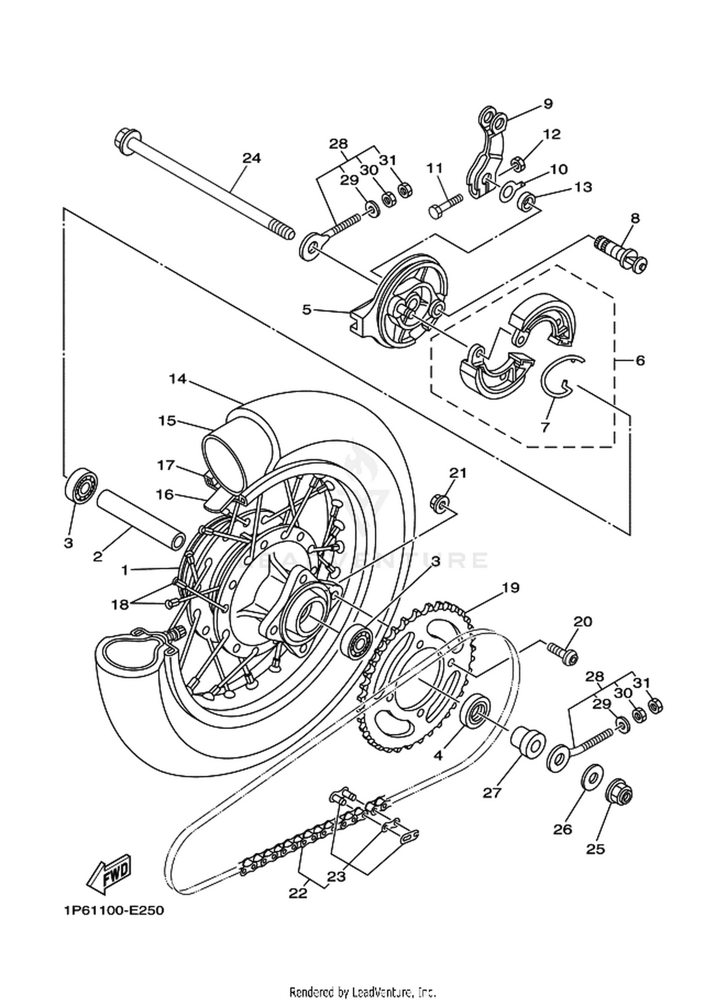 25 REAR WHEEL