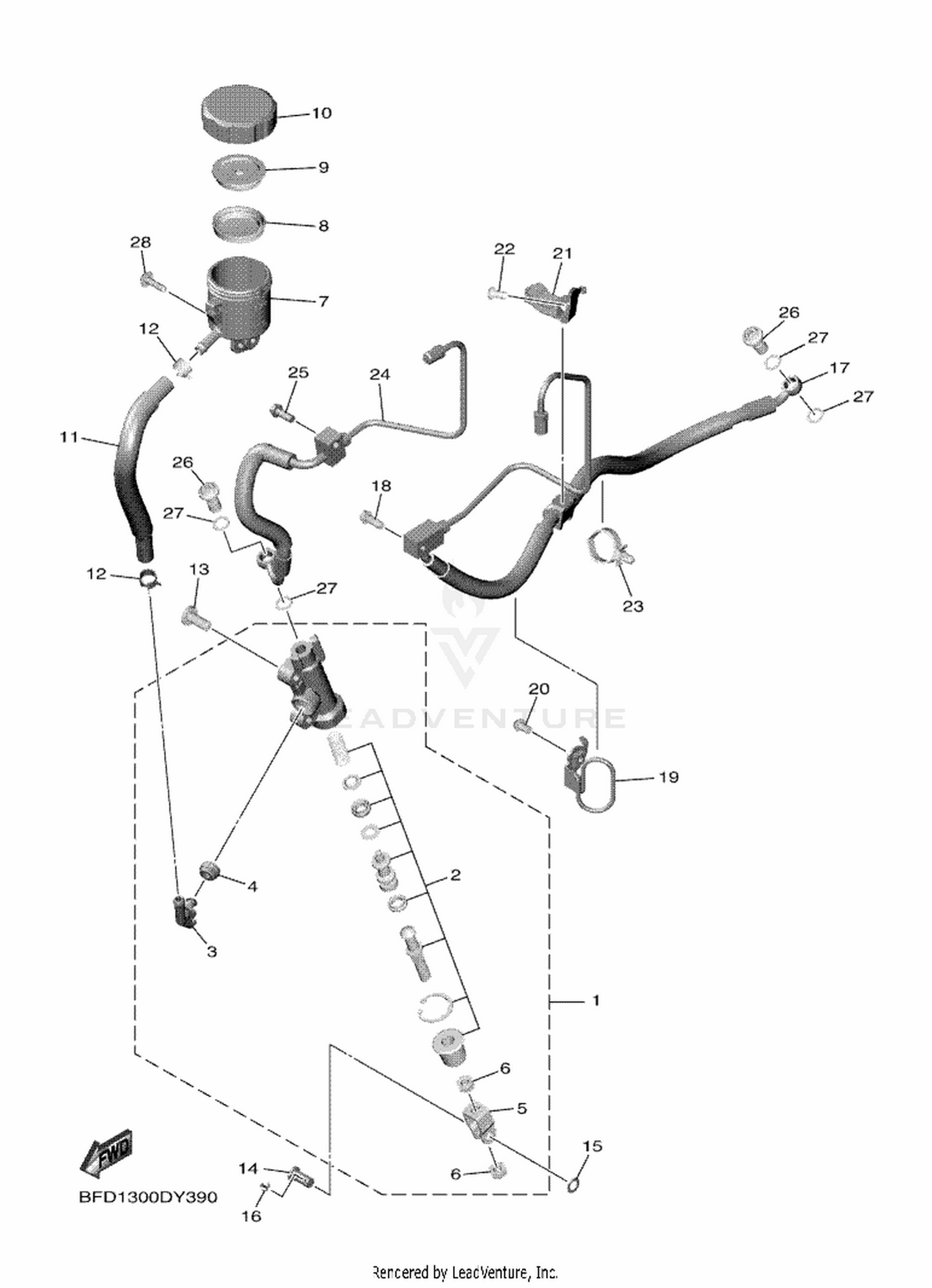 39 REAR MASTER CYLINDER