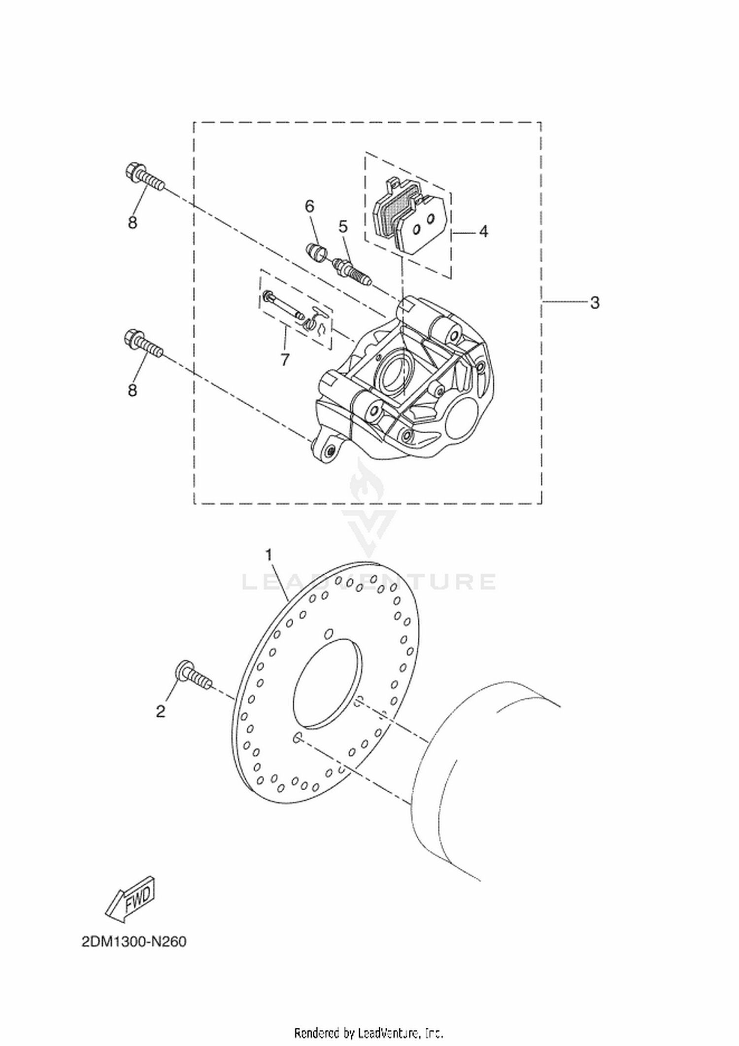 26 REAR BRAKE CALIPER