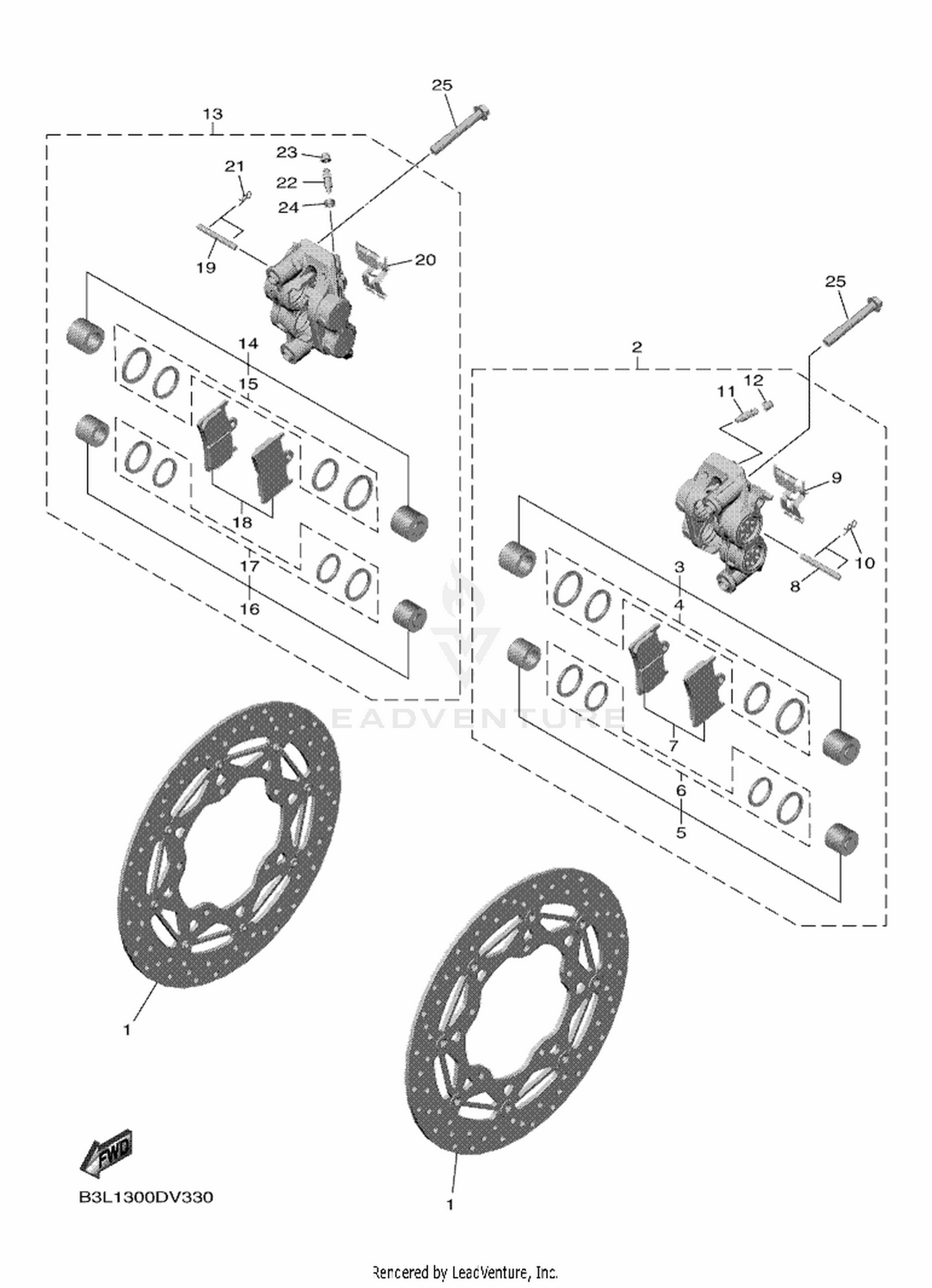 34 FRONT BRAKE CALIPER