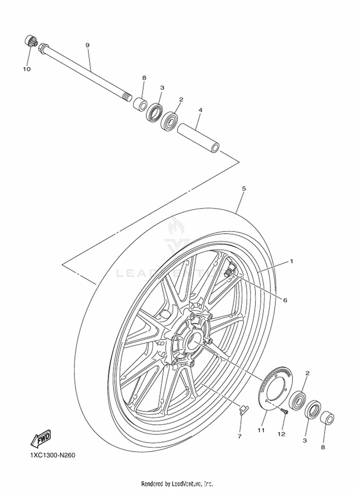 26 FRONT WHEEL