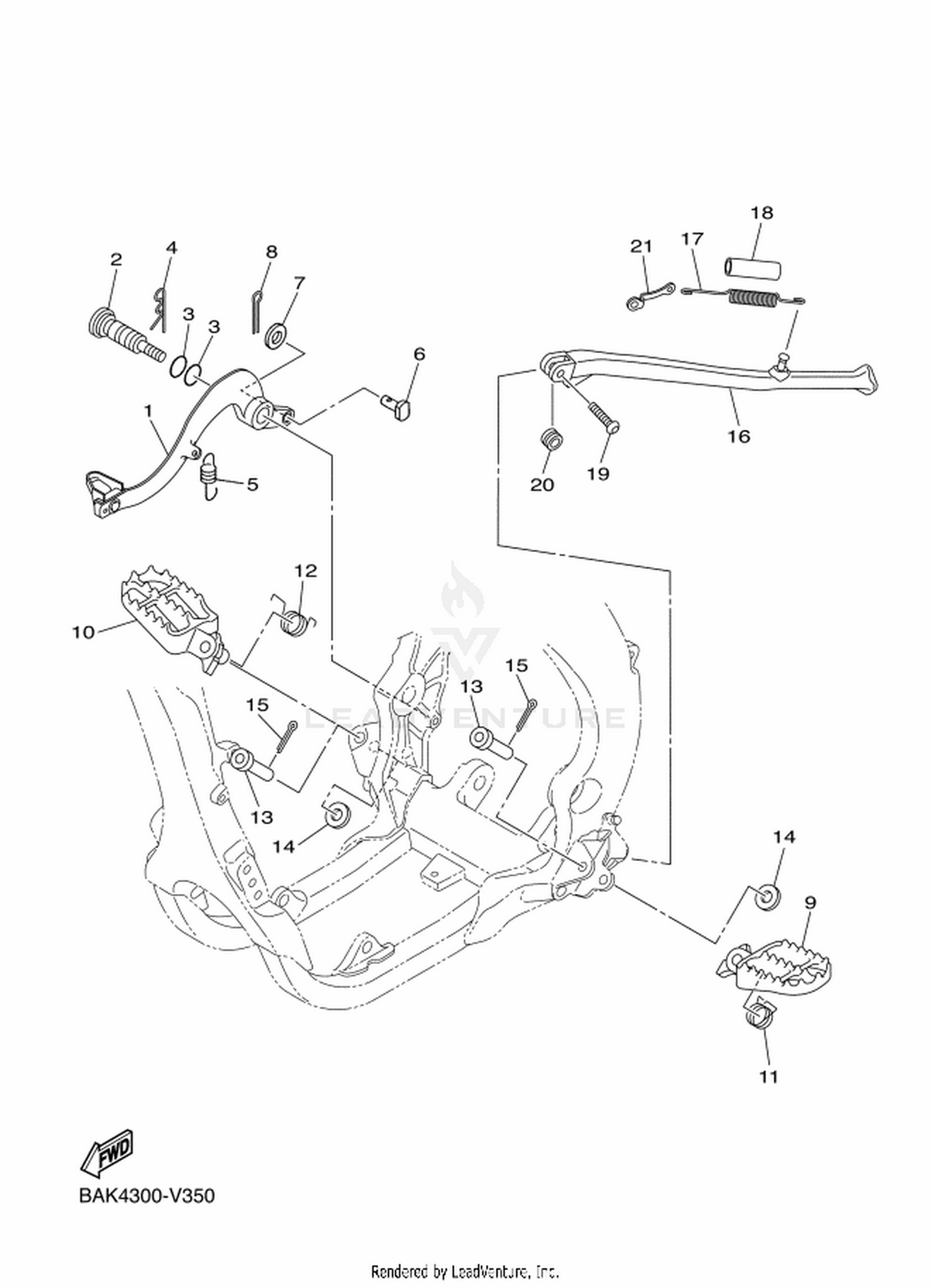 38 STAND & FOOTREST
