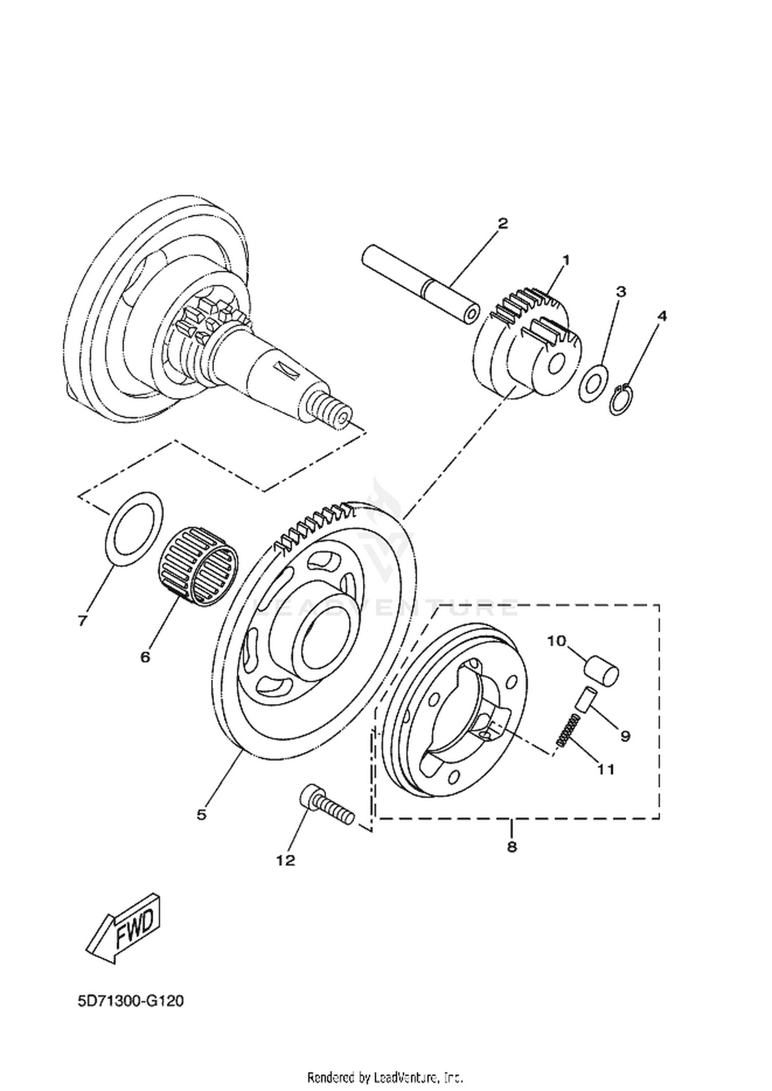 12 STARTER CLUTCH