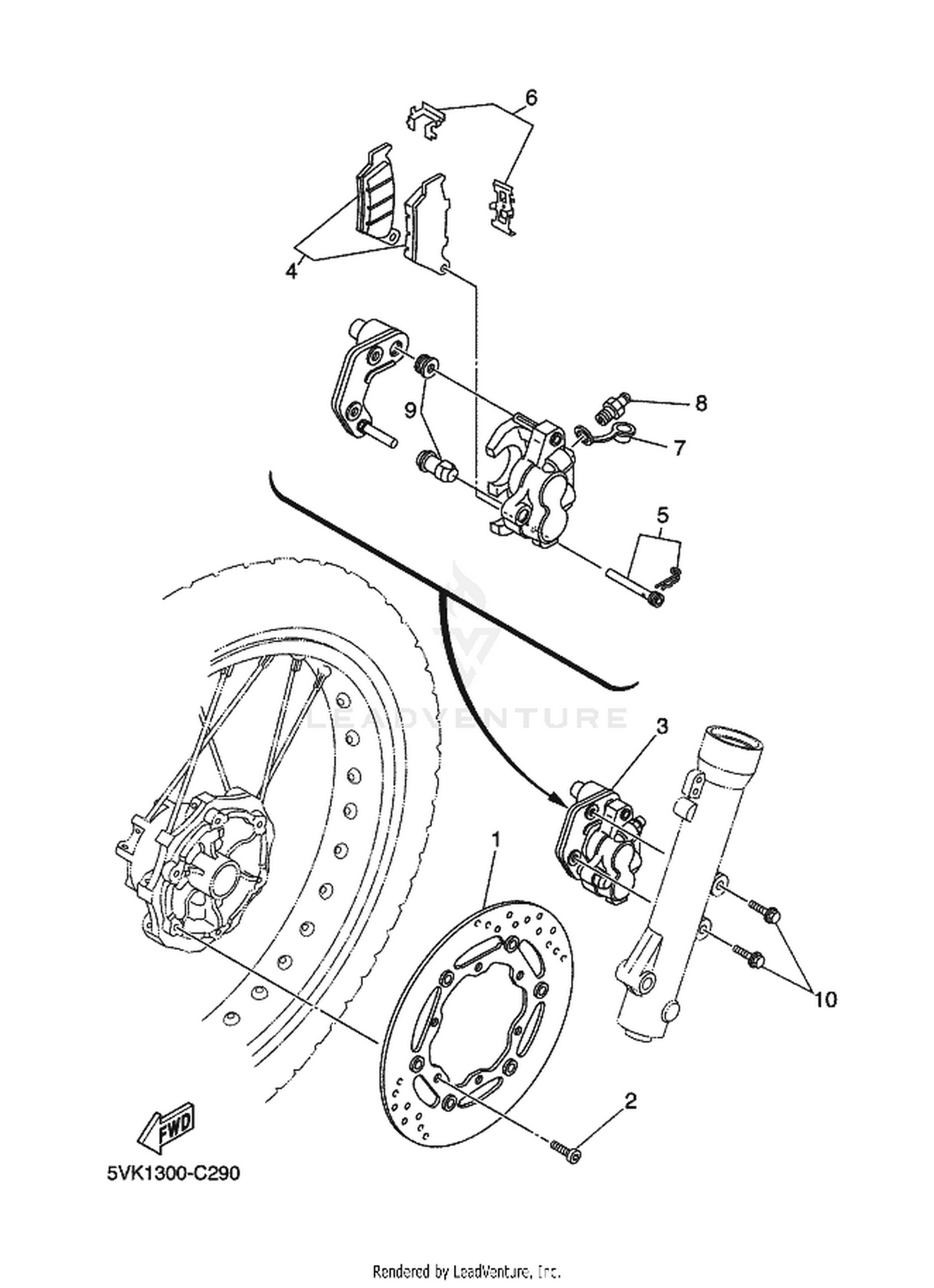 29 FRONT BRAKE CALIPER