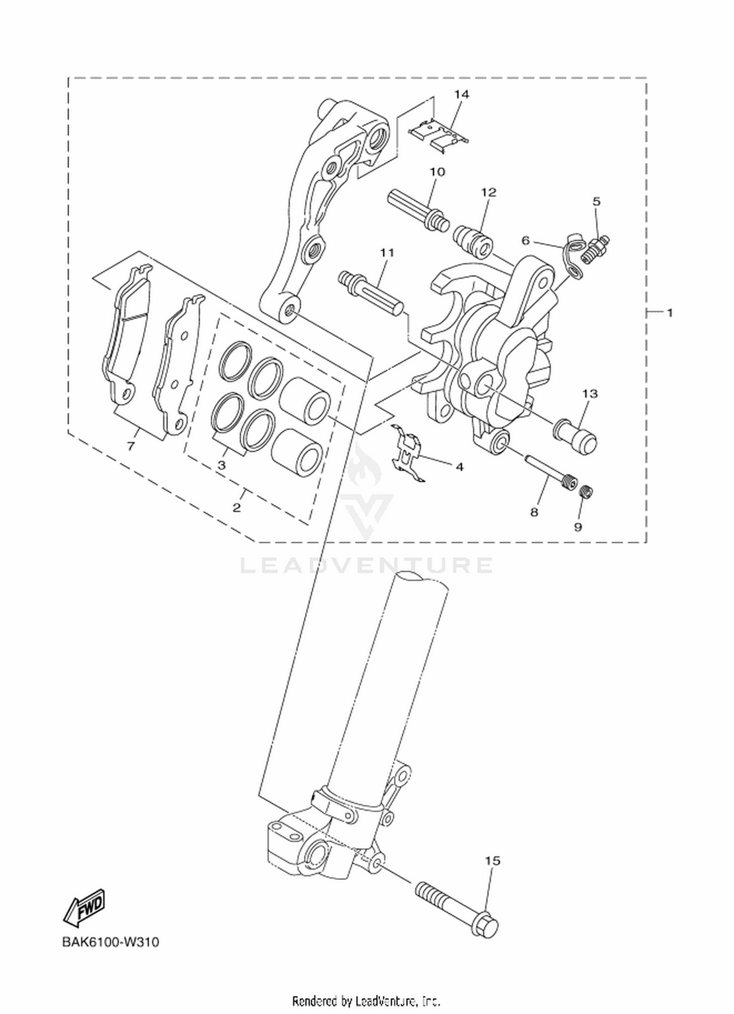 31 FRONT BRAKE CALIPER