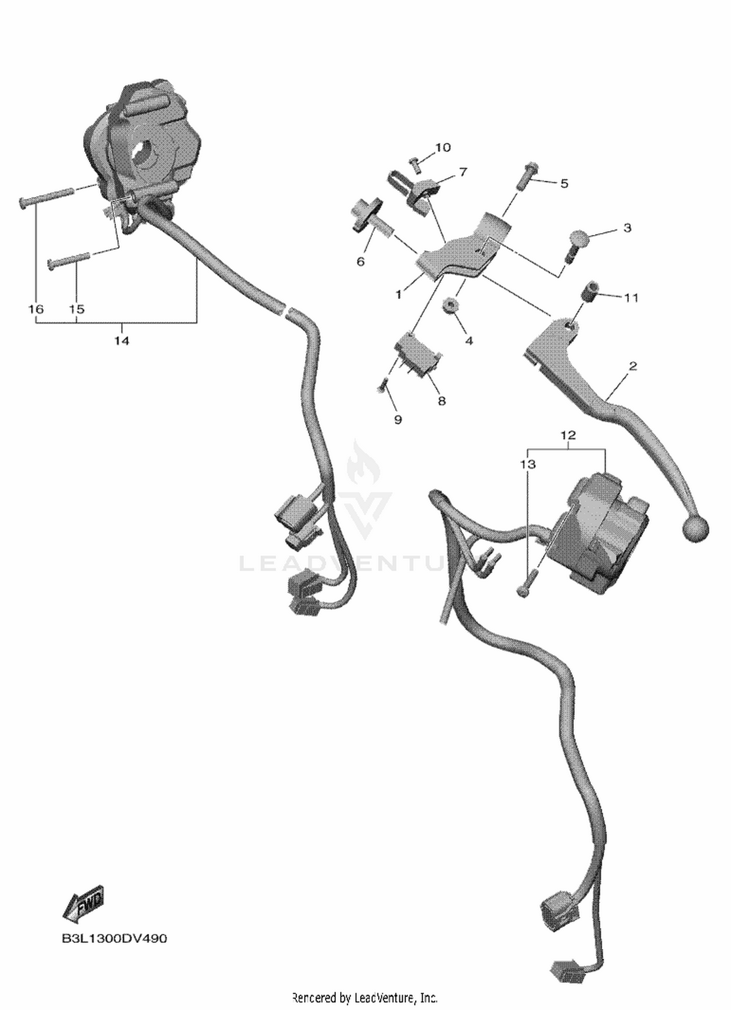 52 HANDLE SWITCH  LEVER
