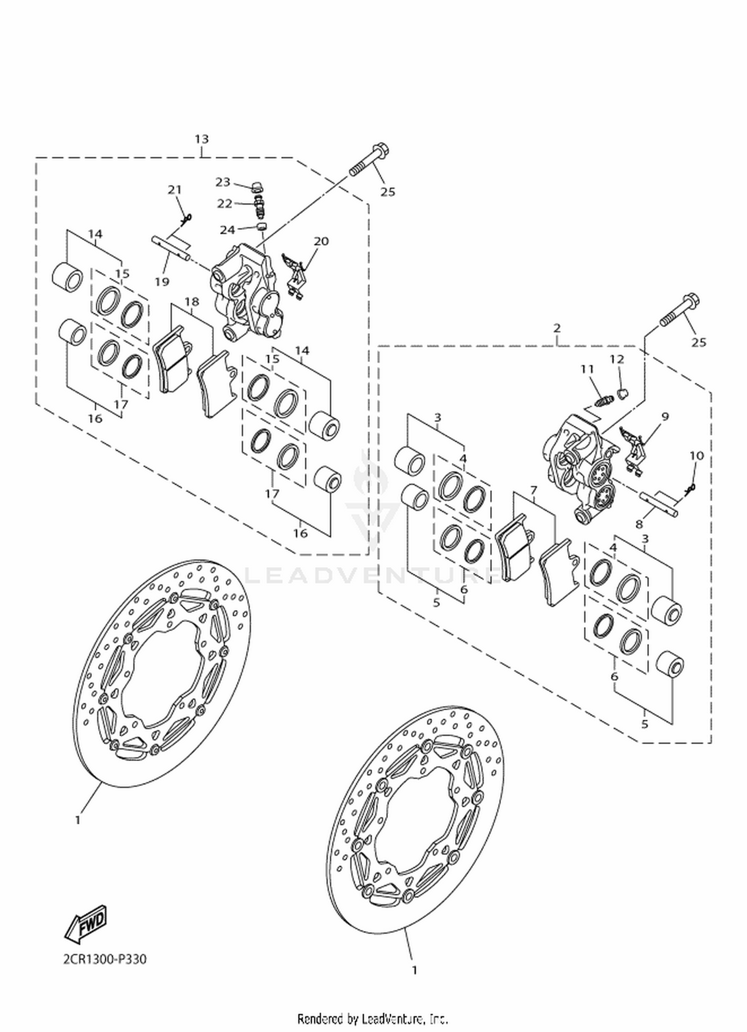 33 FRONT BRAKE CALIPER