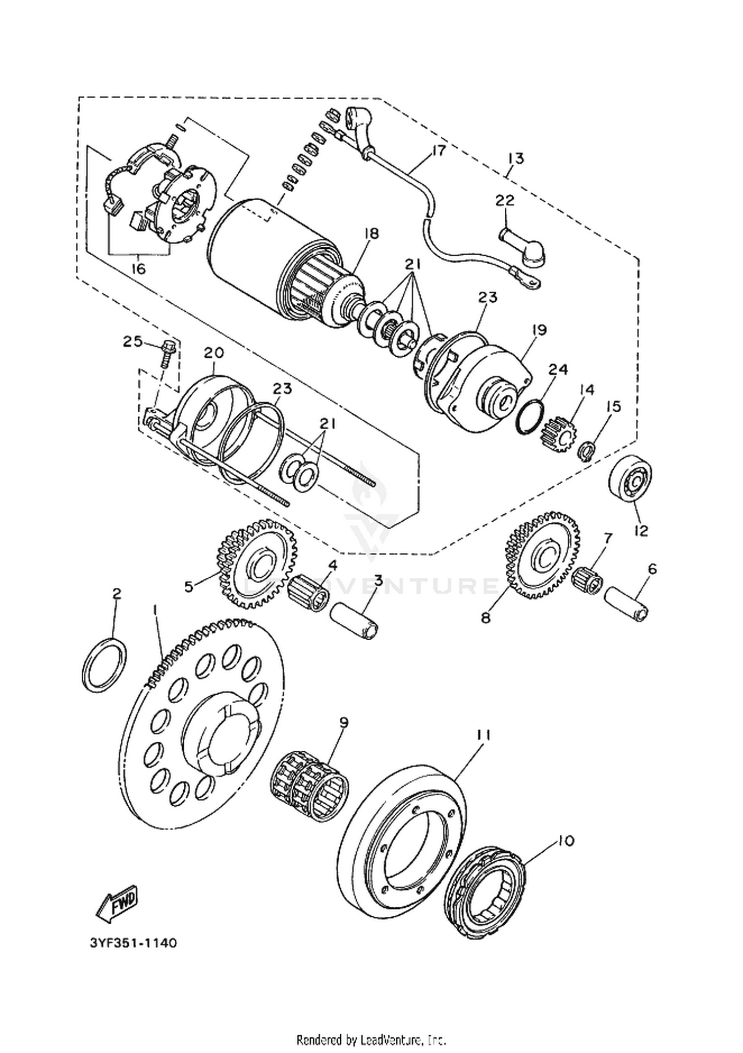 14 STARTER CLUTCH