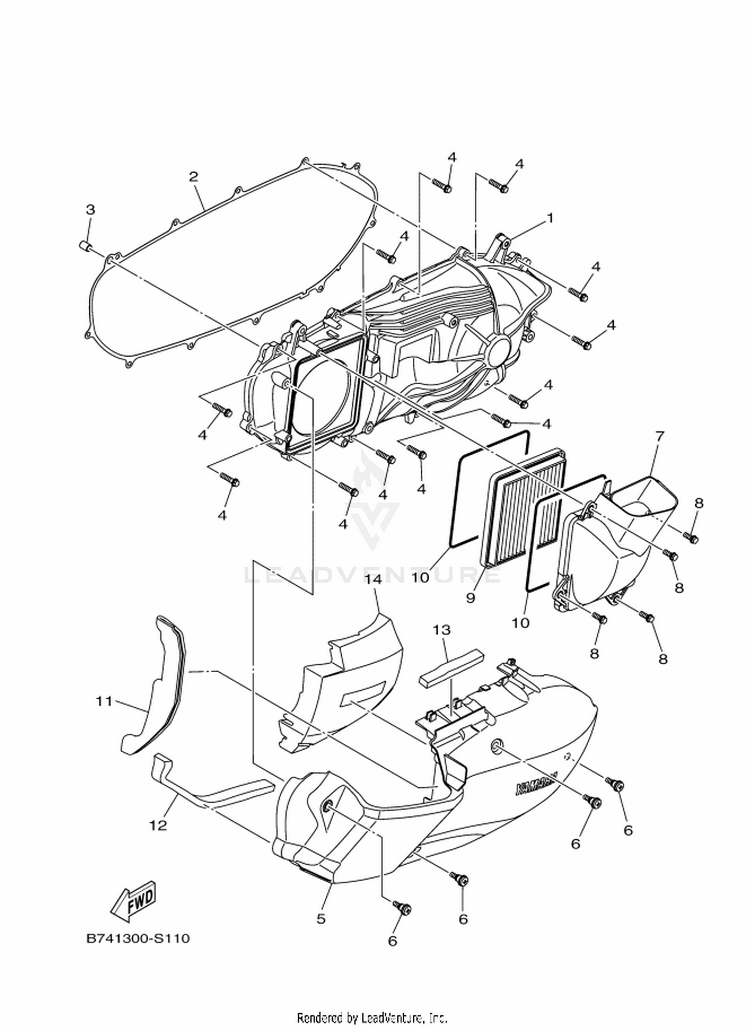 11 CRANKCASE COVER 1