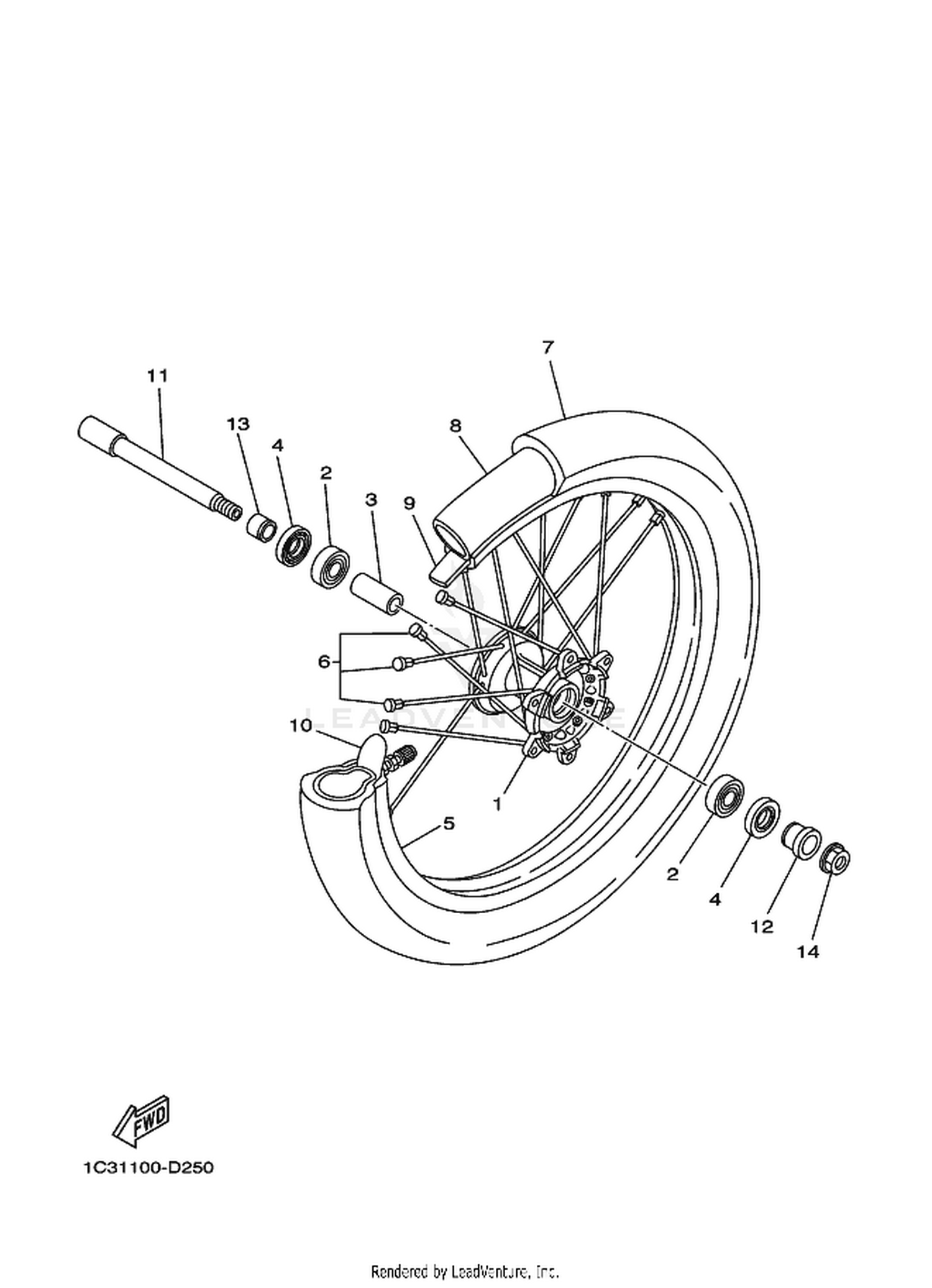25 FRONT WHEEL