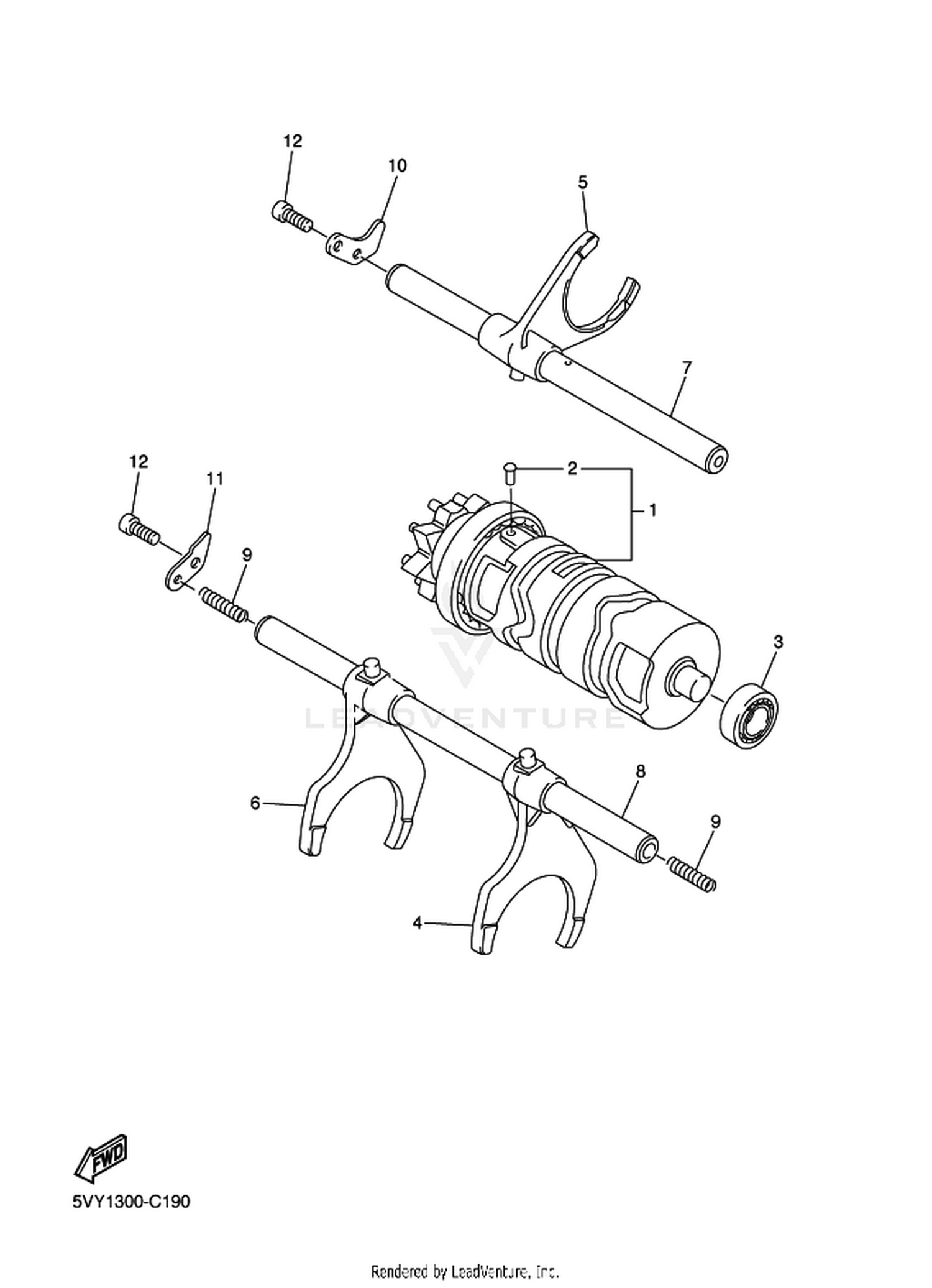 19 SHIFT CAM  FORK
