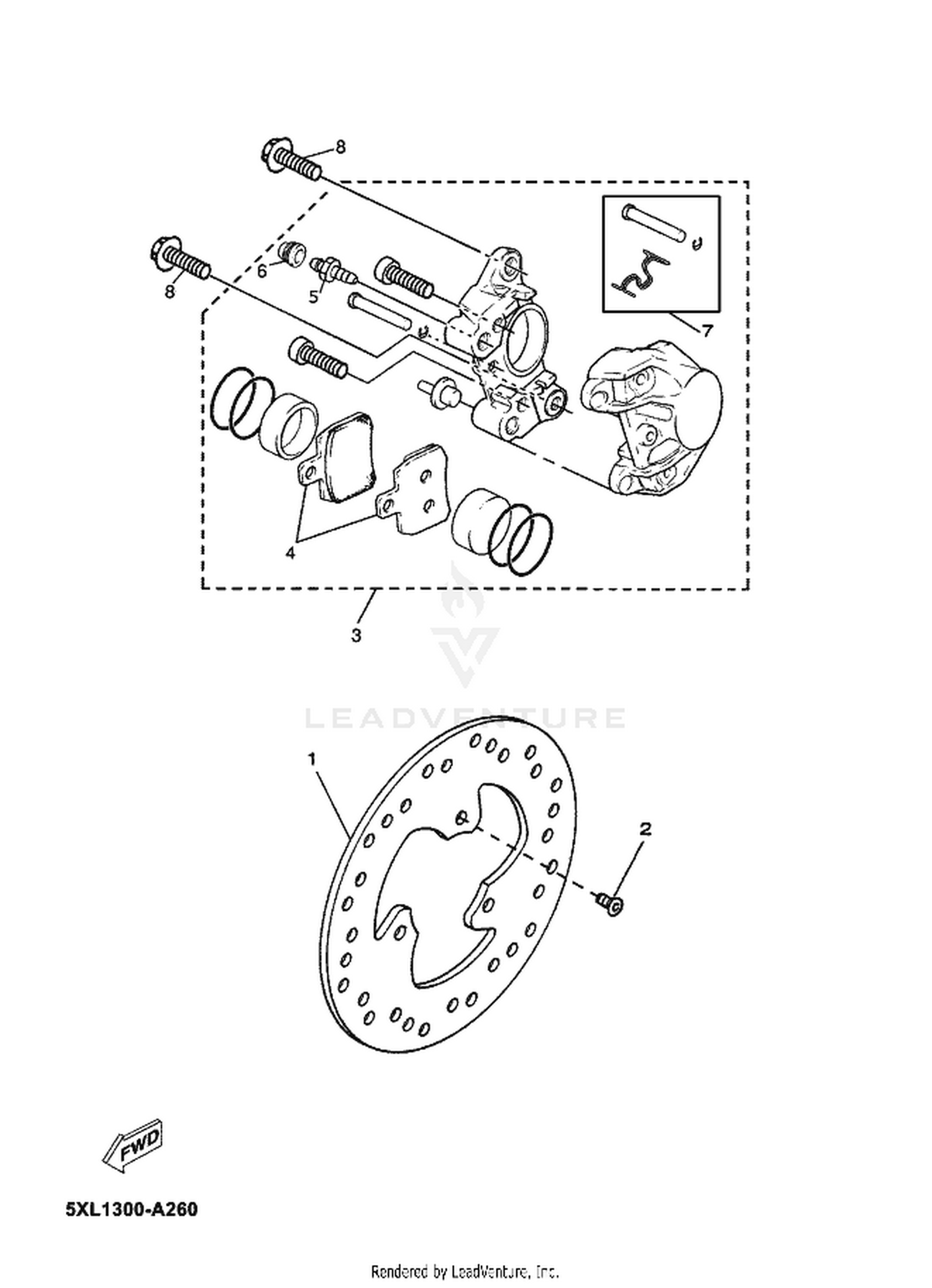26 REAR BRAKE CALIPER