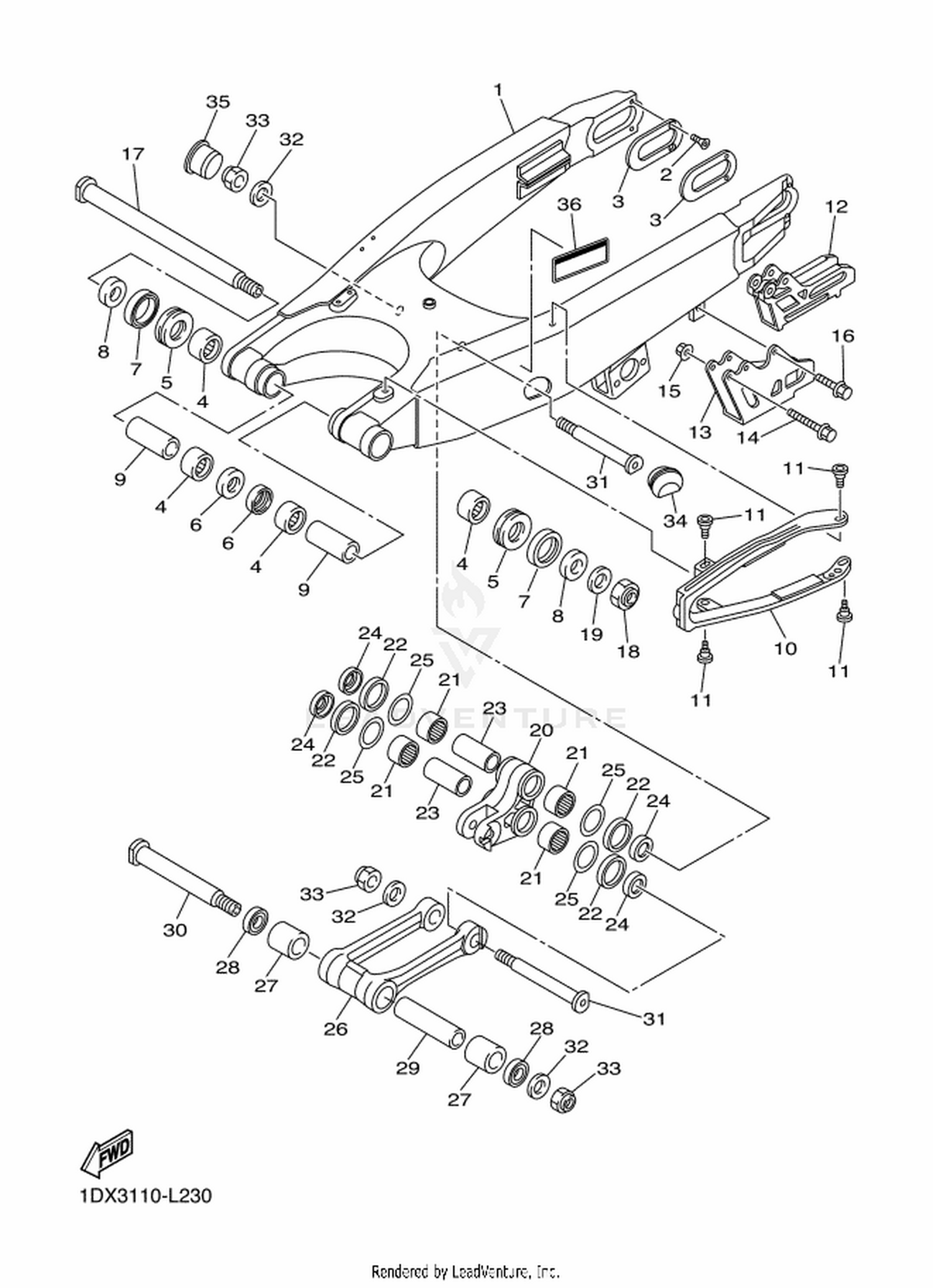 23 REAR ARM
