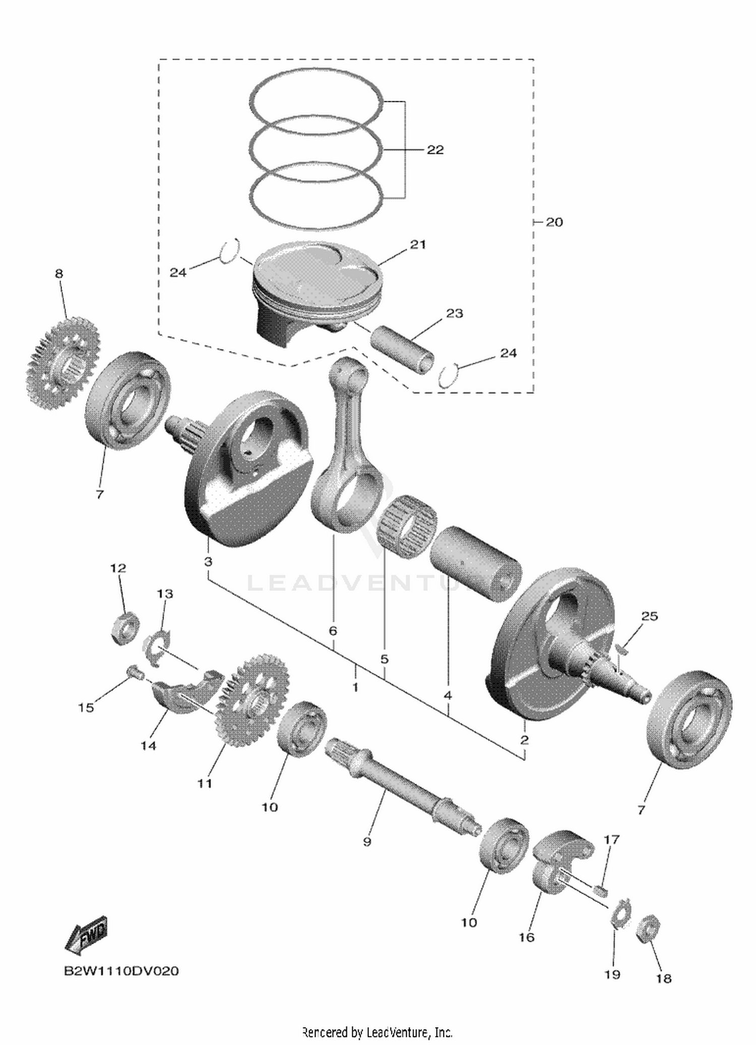 02 CRANKSHAFT  PISTON