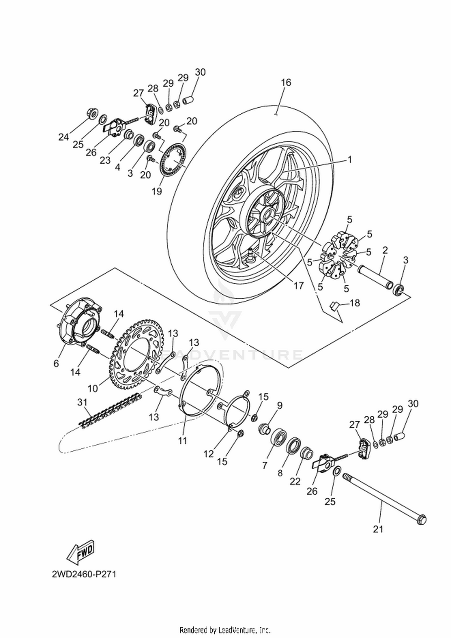 27 REAR WHEEL