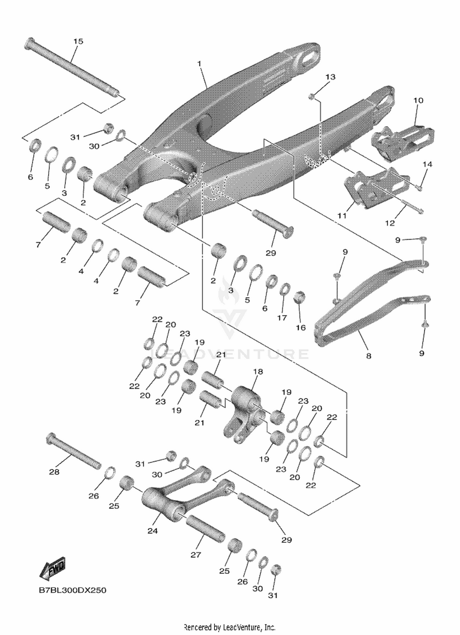 25 REAR ARM