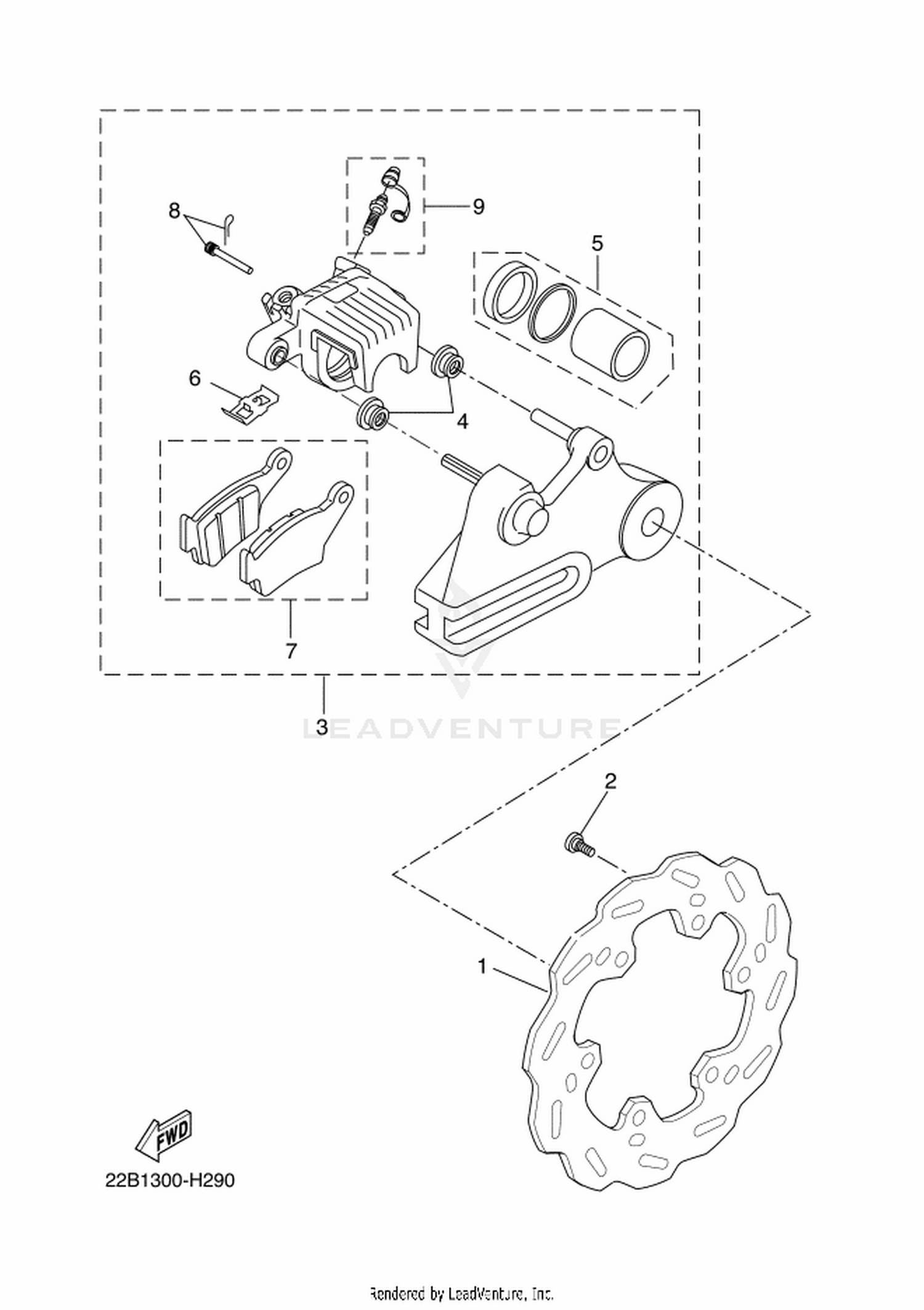 29 REAR BRAKE CALIPER
