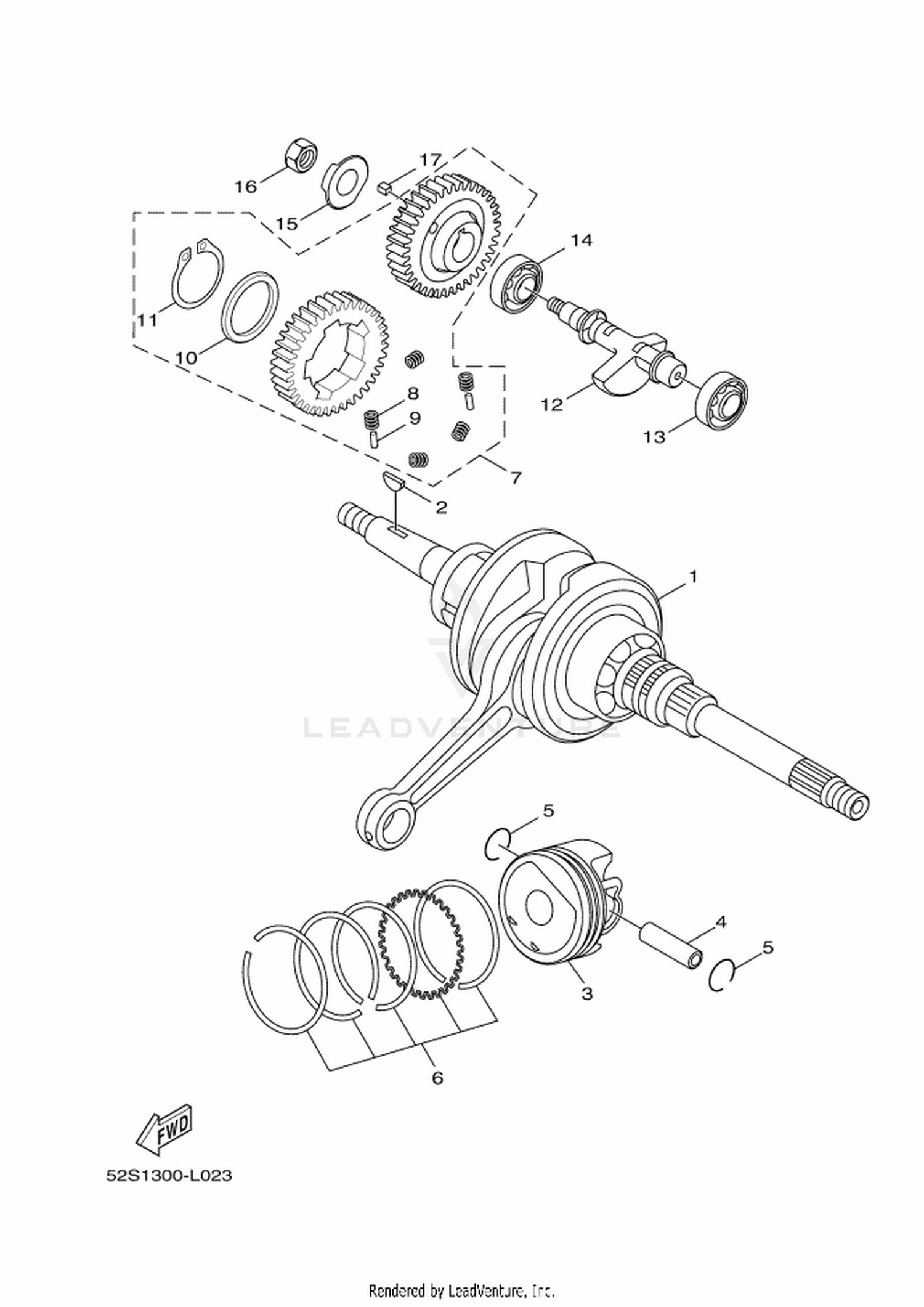 02 CRANKSHAFT  PISTON