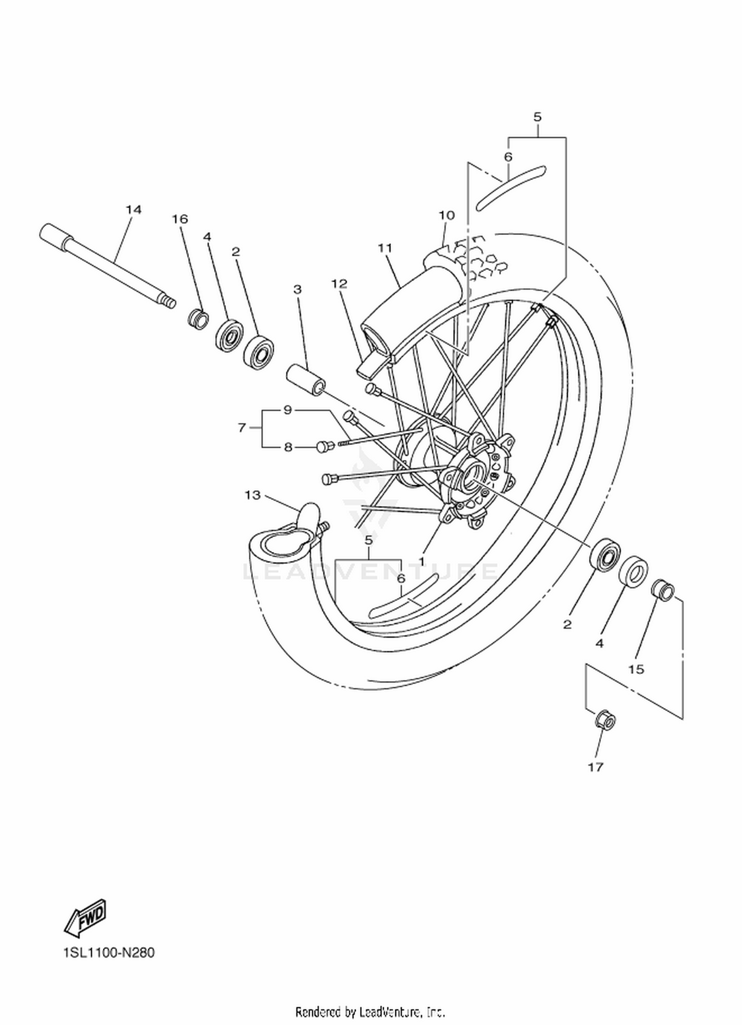 28 FRONT WHEEL